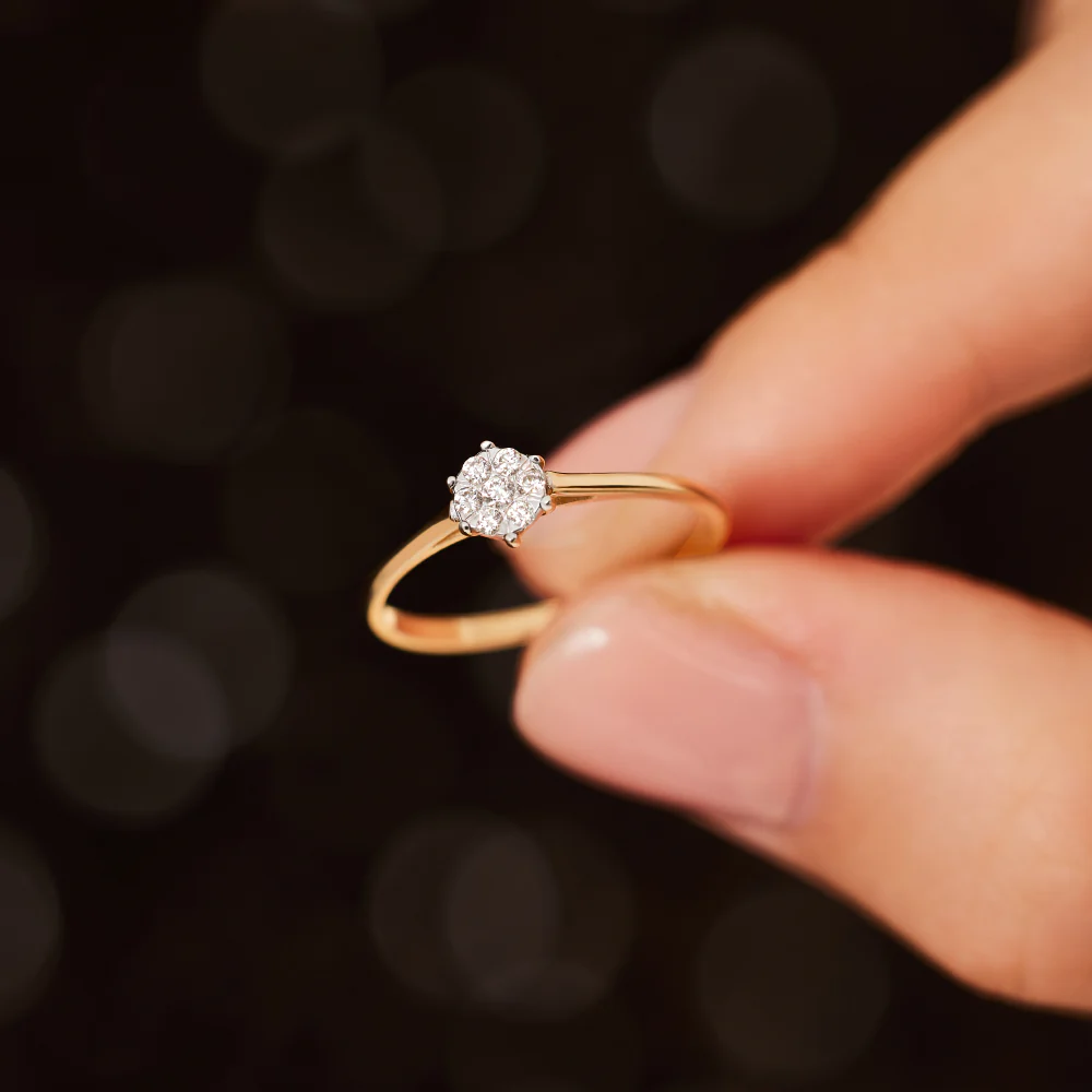 Six Prong Diamond Cluster Ring (0.10 ct) - Image 5