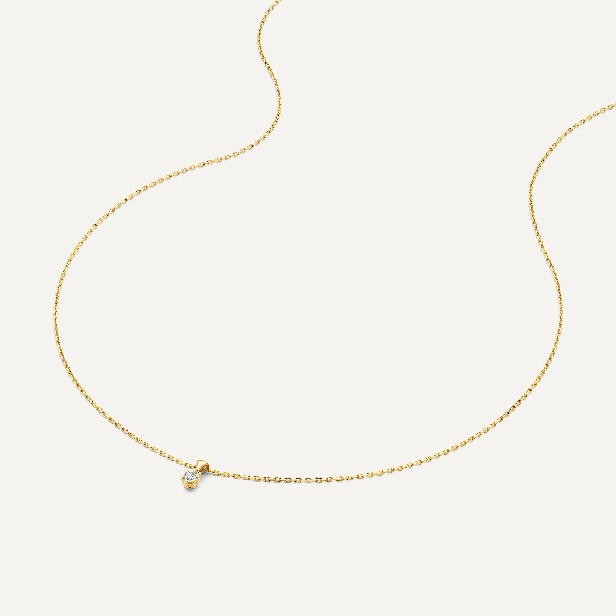 Six Prong Diamond Linked Pendant Necklace (0.07 ct) - Image 5