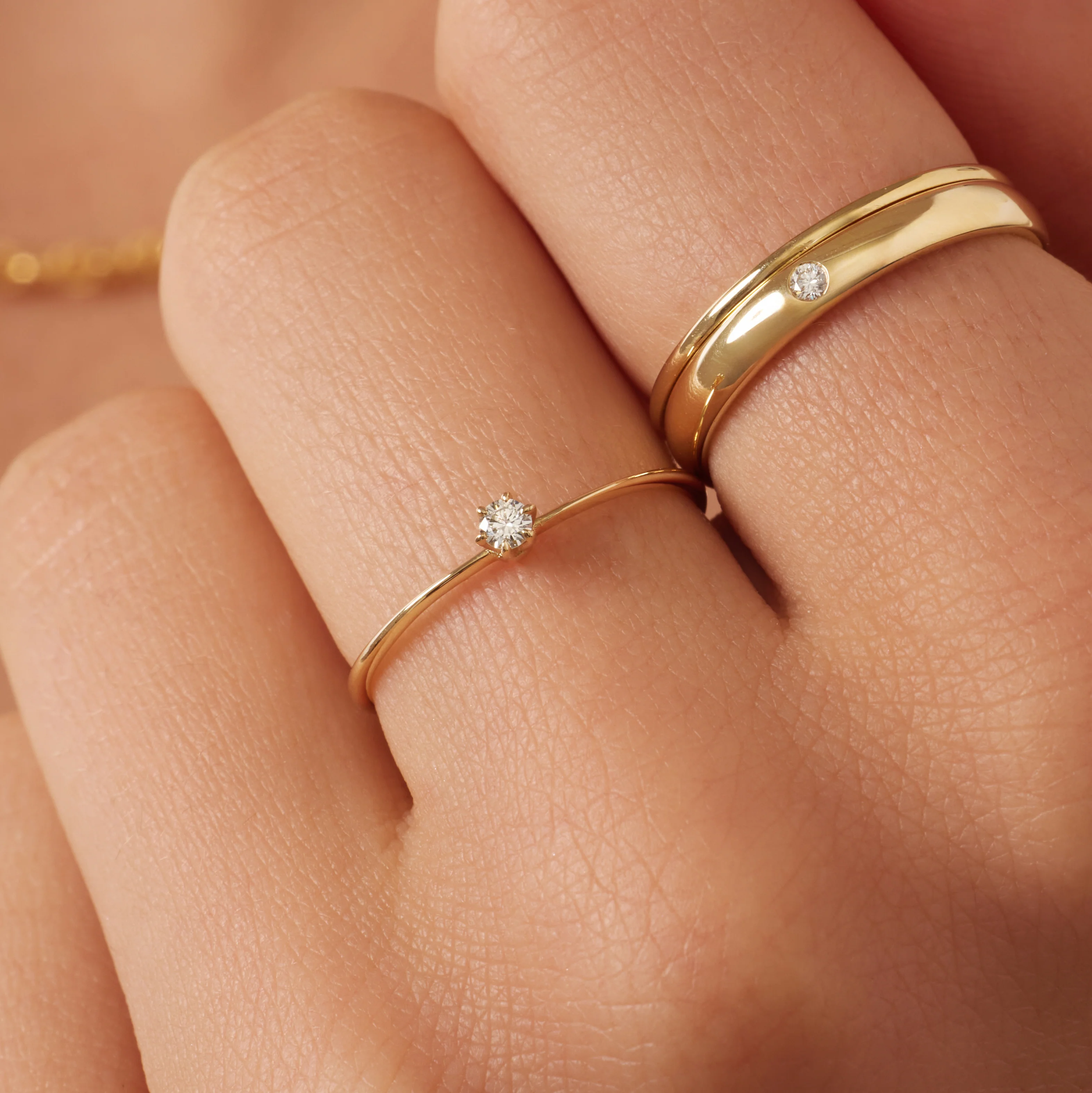 Six Prong Diamond Solitary Ring (0.05 ct) - Image 3