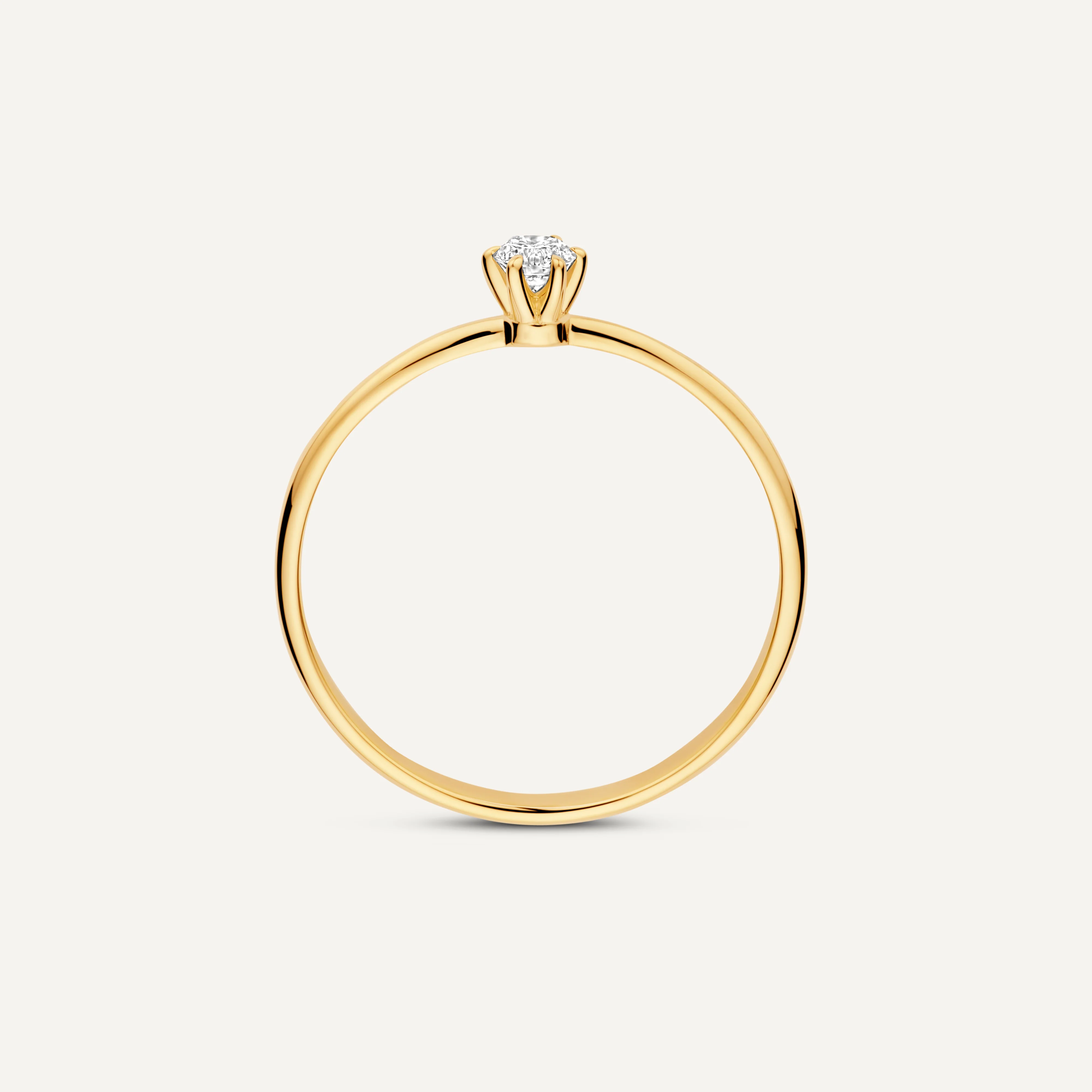 Six Prong Diamond Solitary Ring (0.10 ct) - Image 5