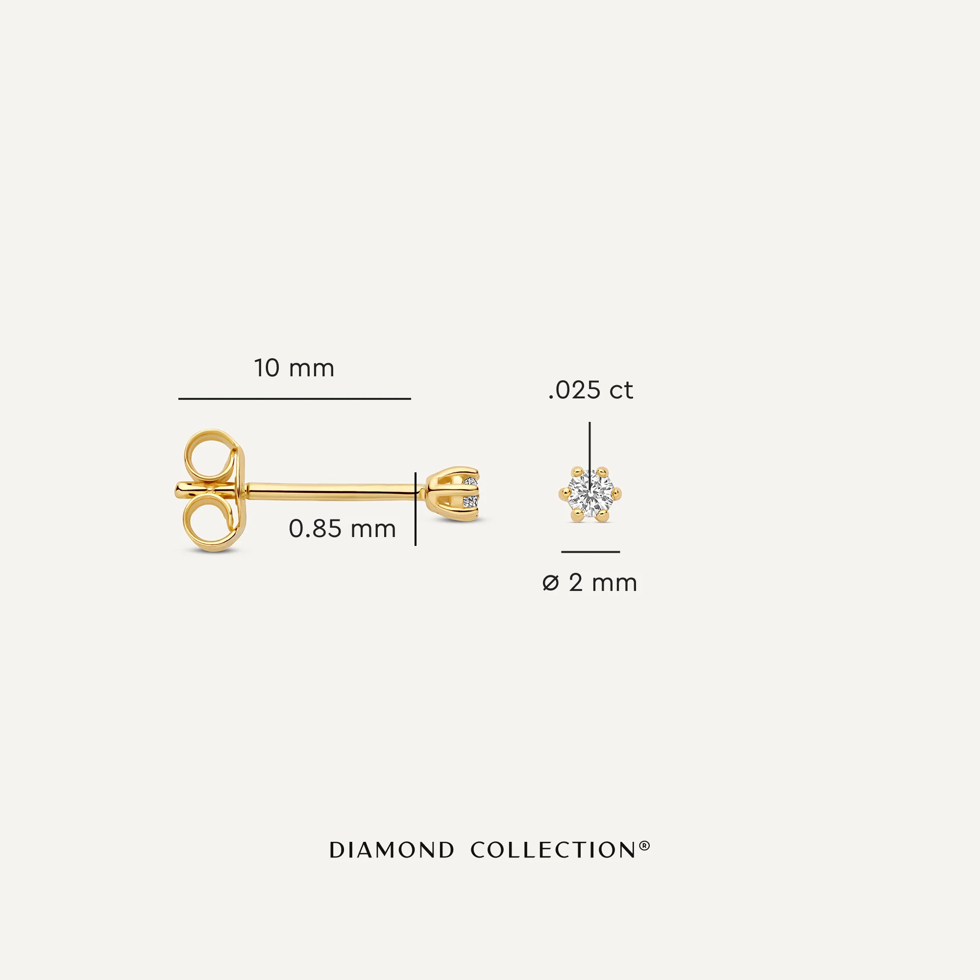 Six Prong Diamond Studs (0.05 ct) - Image 4