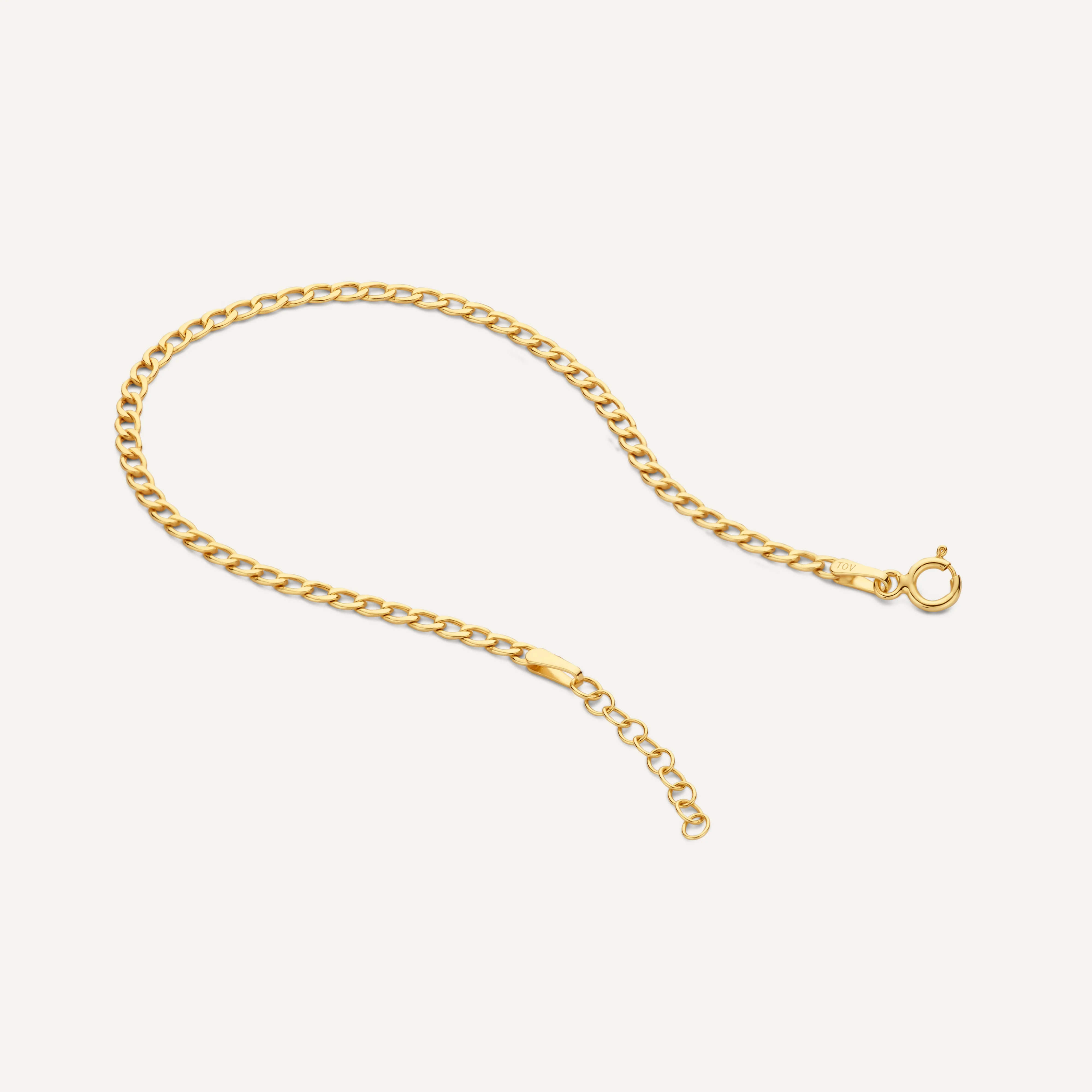 Slim Curb Chain Bracelet - Image 4