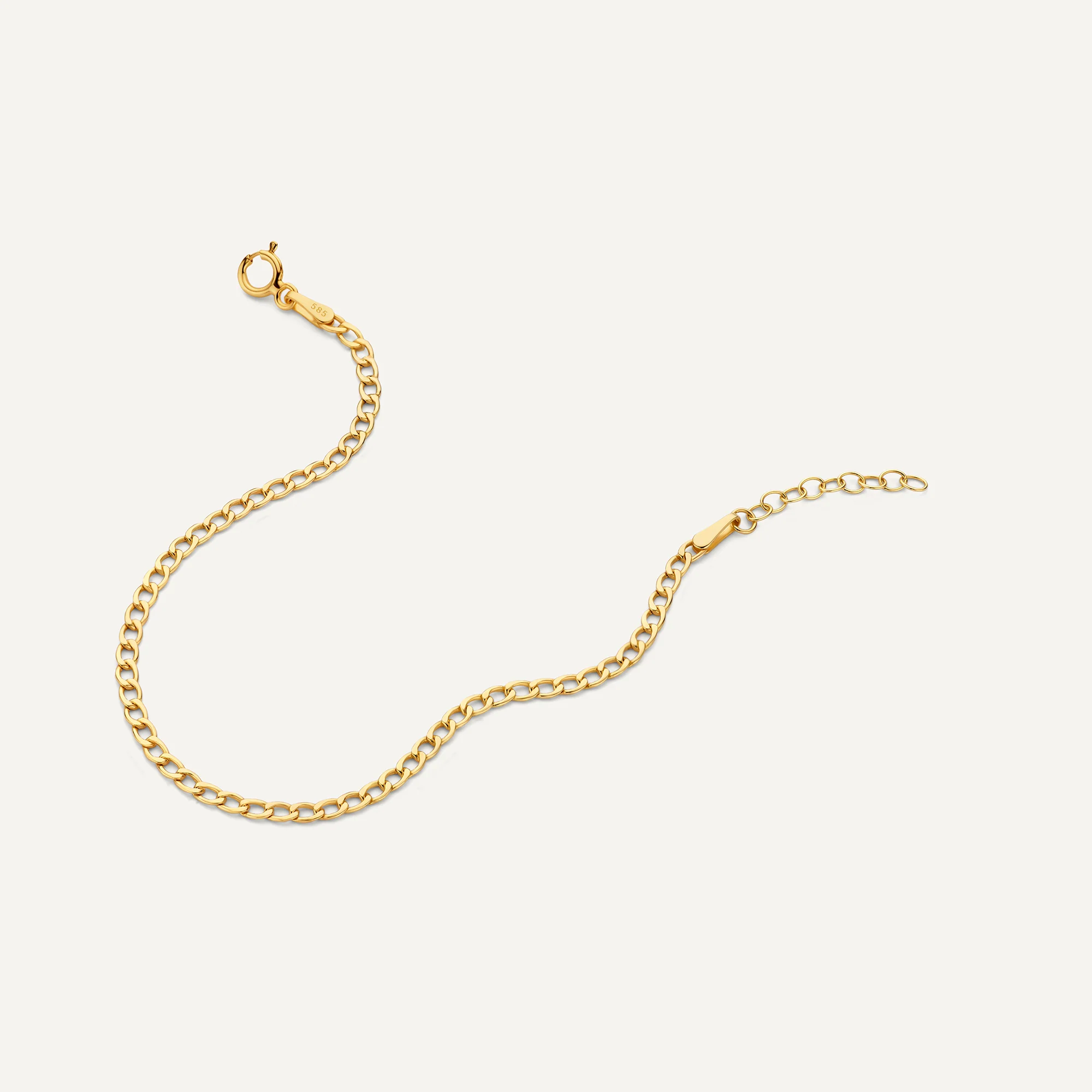 Slim Curb Chain Bracelet - Image 5