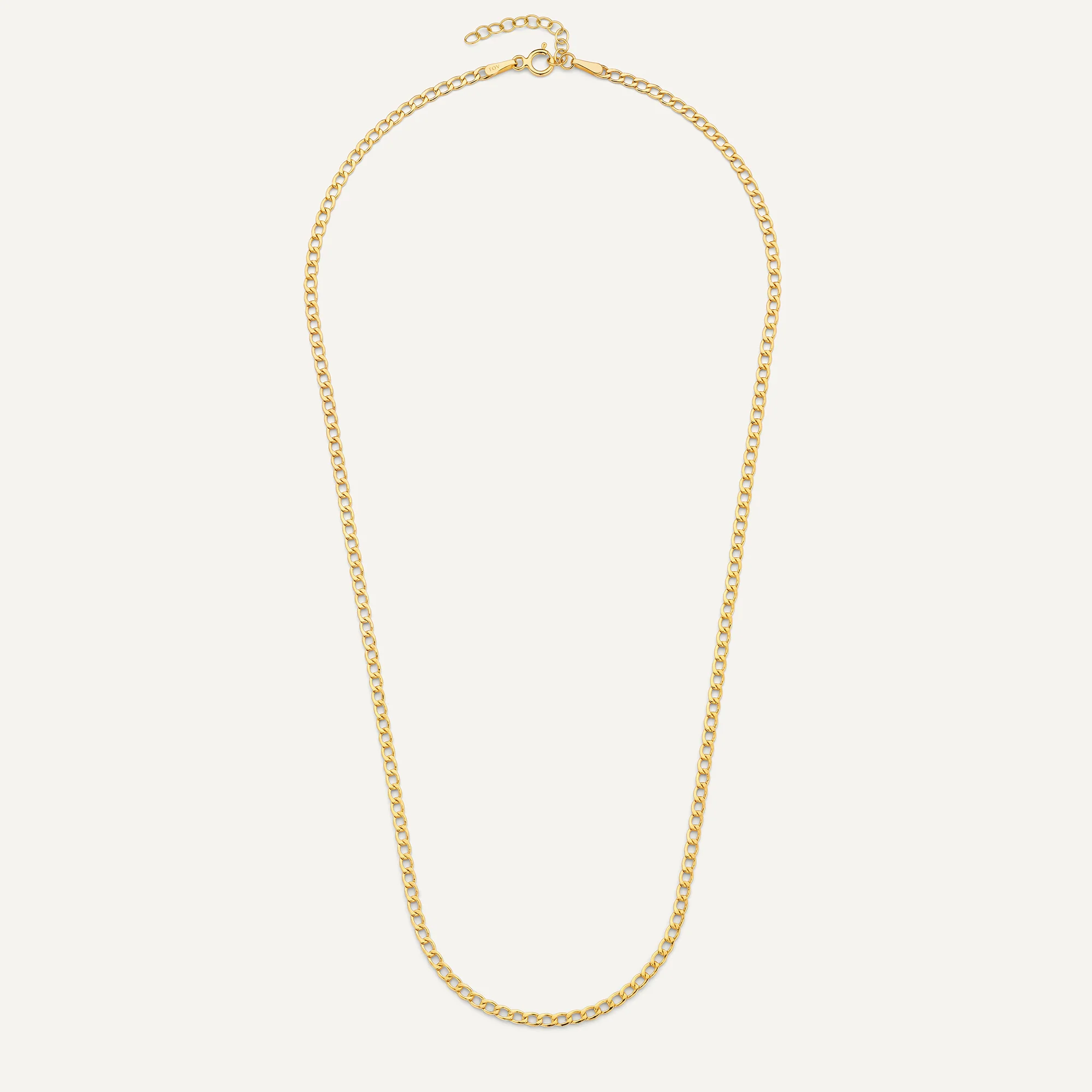 Slim Curb Chain Necklace - Image 10