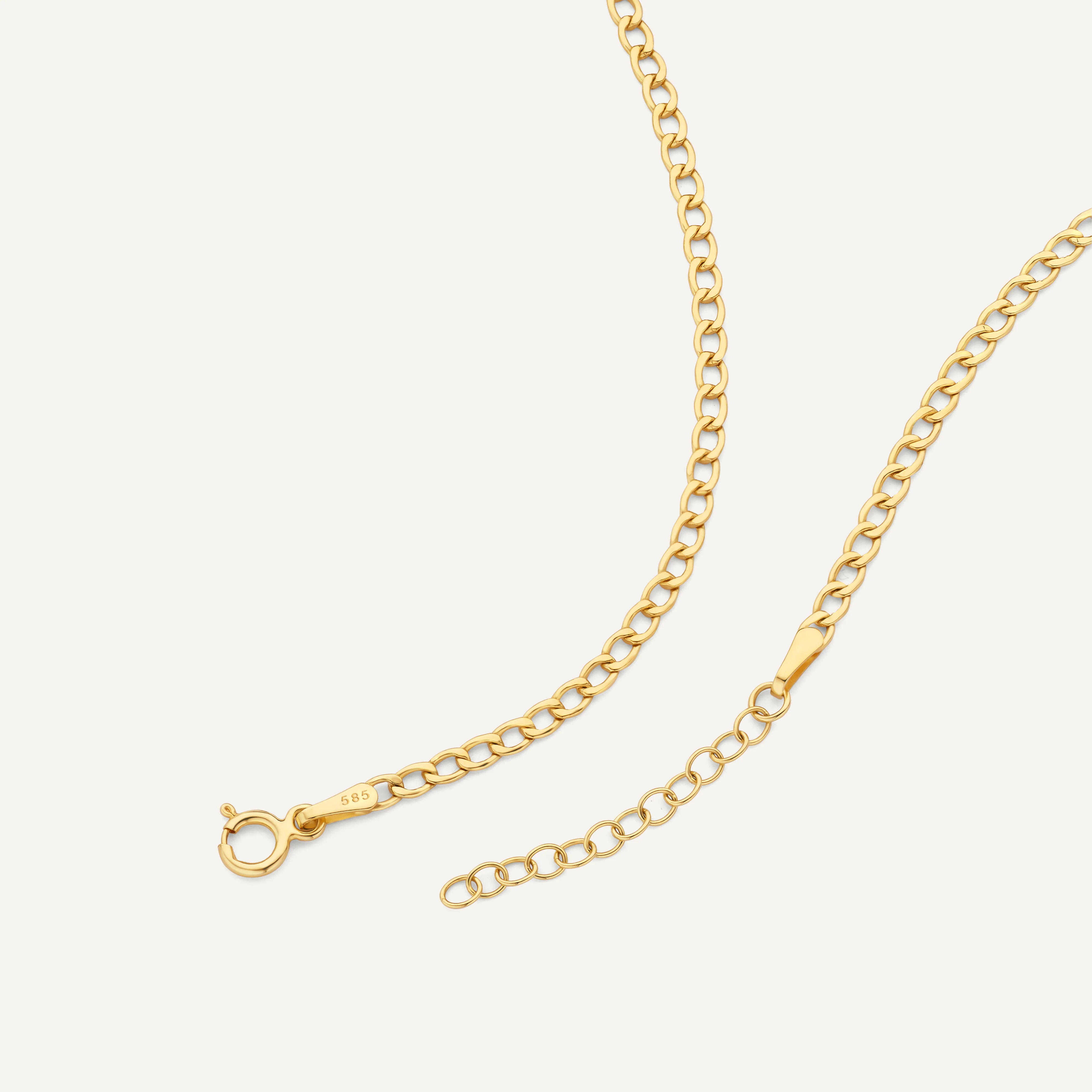 Slim Curb Chain Necklace - Image 8