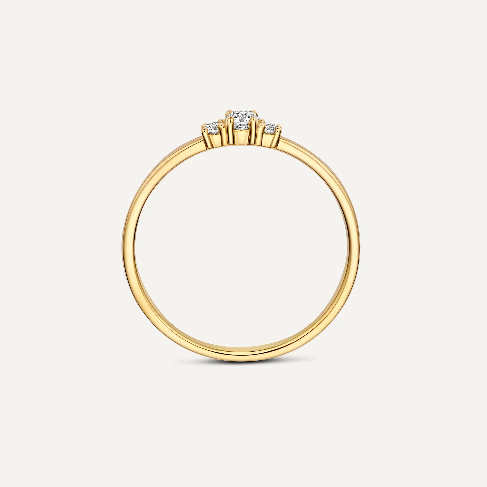 Slim Diamond Trilogy Ring (0.10 ct) - Image 7