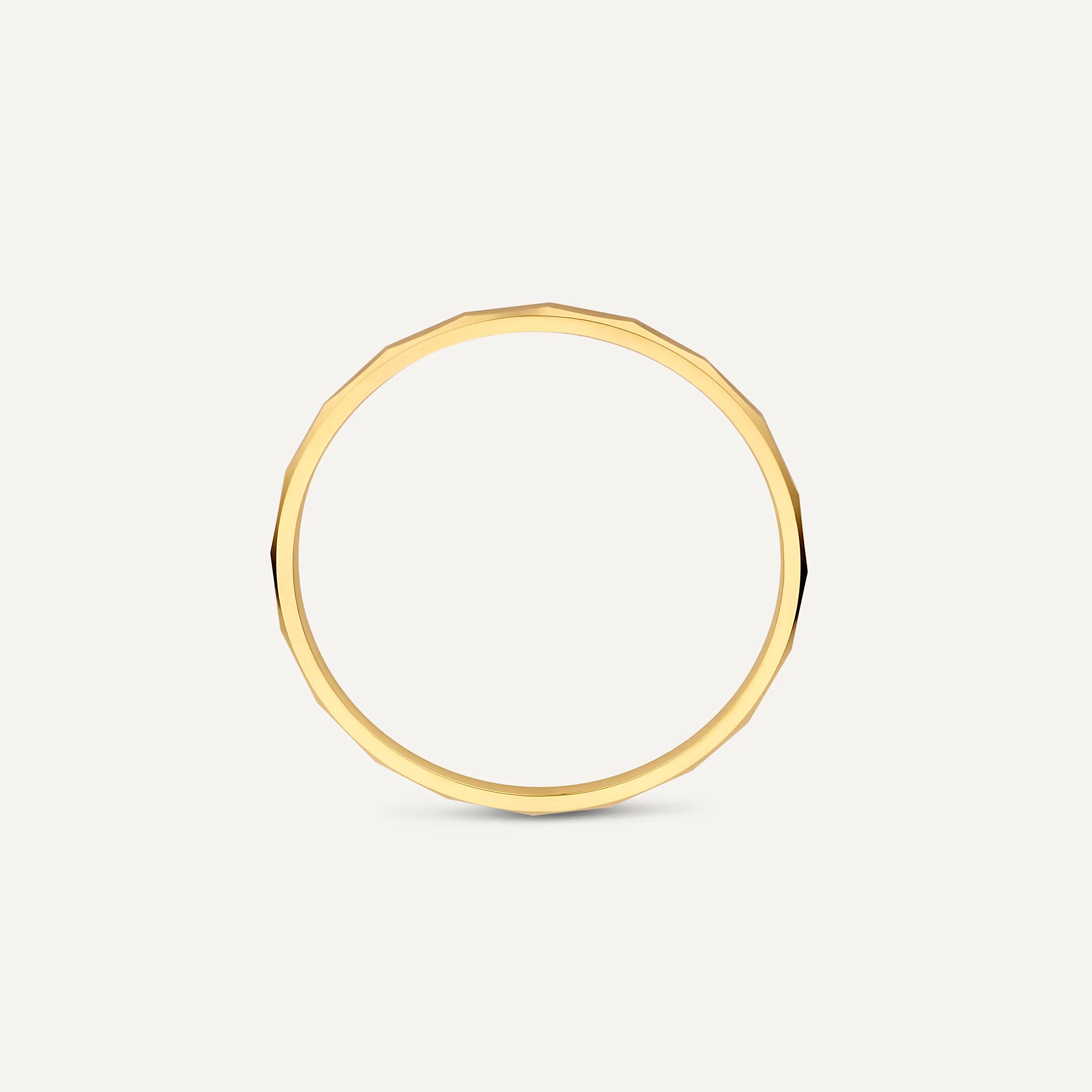 Slim Hammered Stacker Ring - Image 5