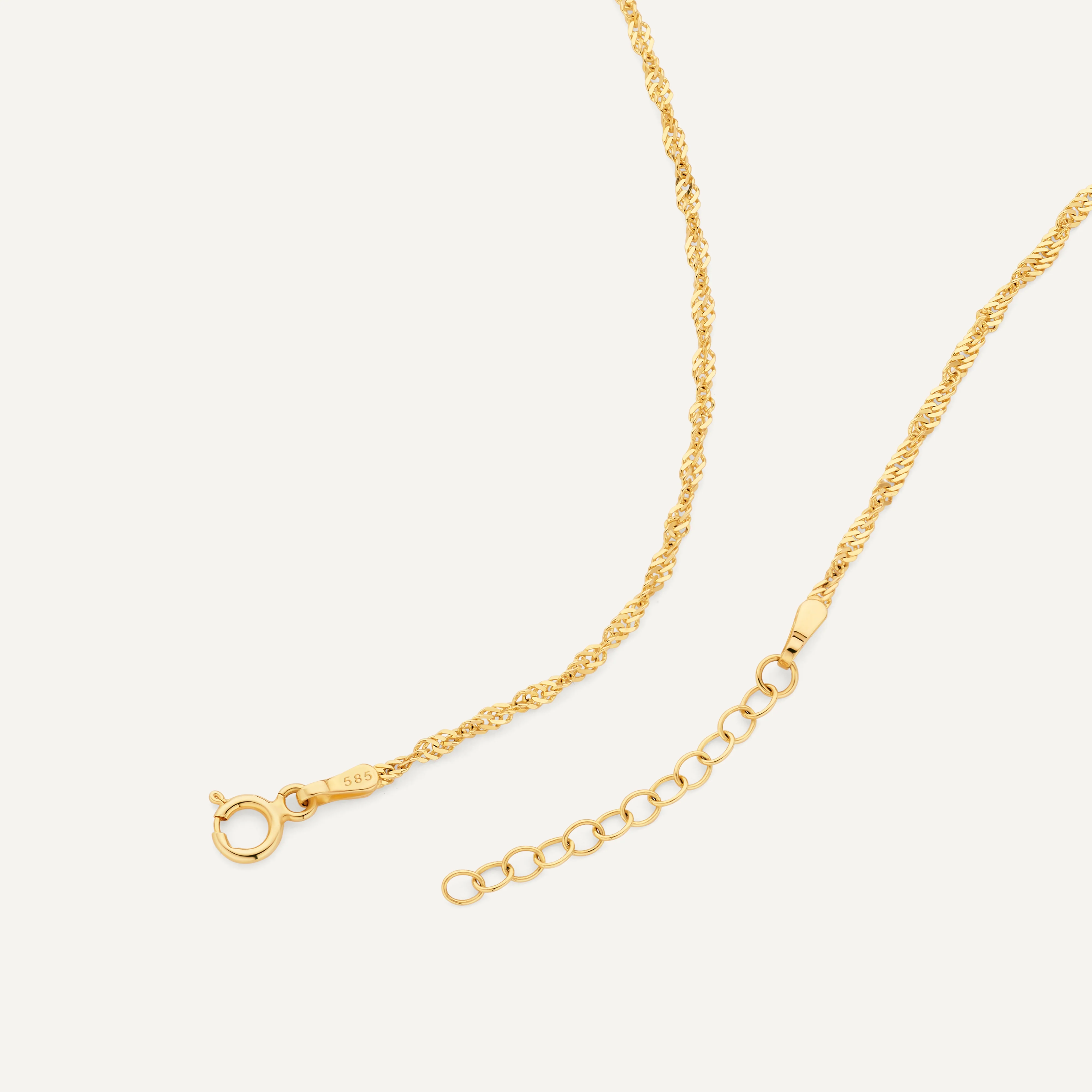 Slim Twisted Rope Necklace - Image 10