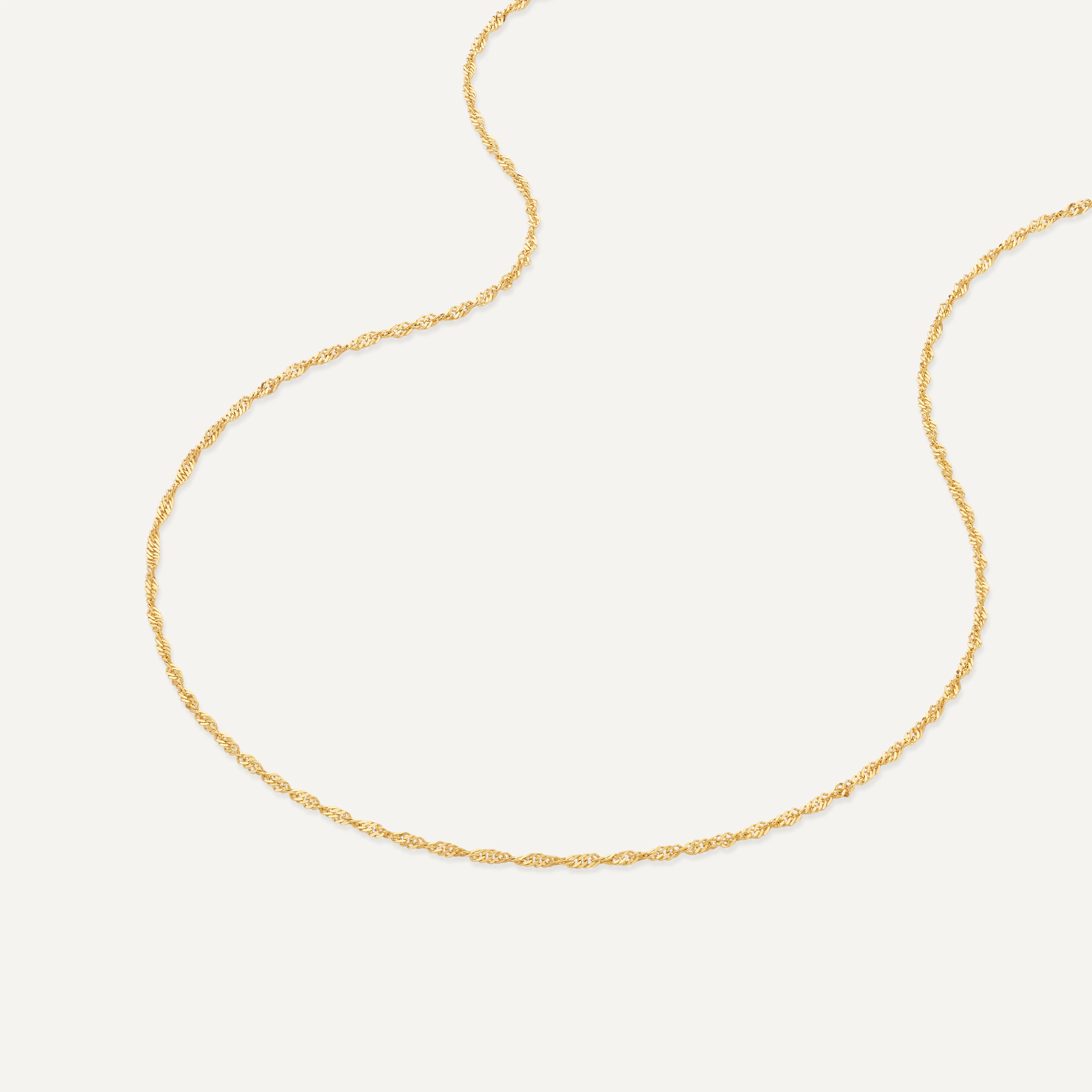 Slim Twisted Rope Necklace - Image 7