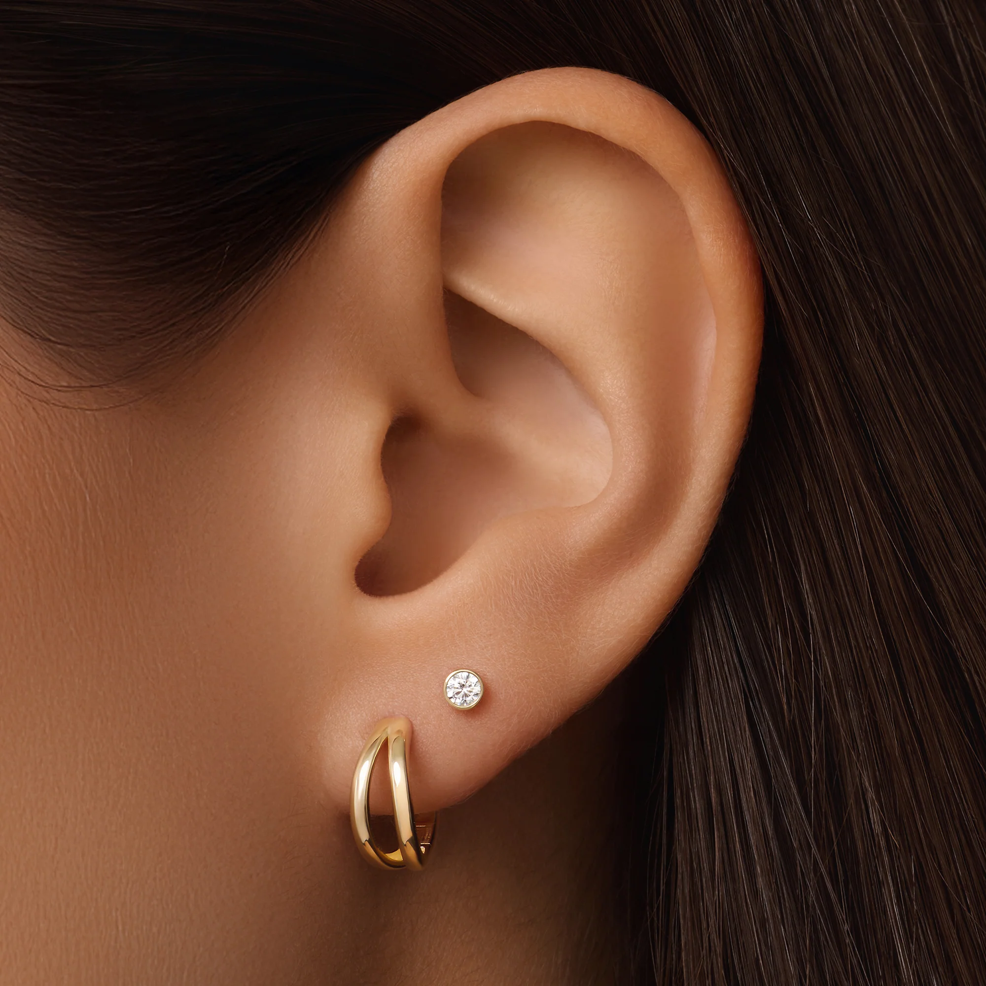 Small Cubic Zirconia Studs - Image 2