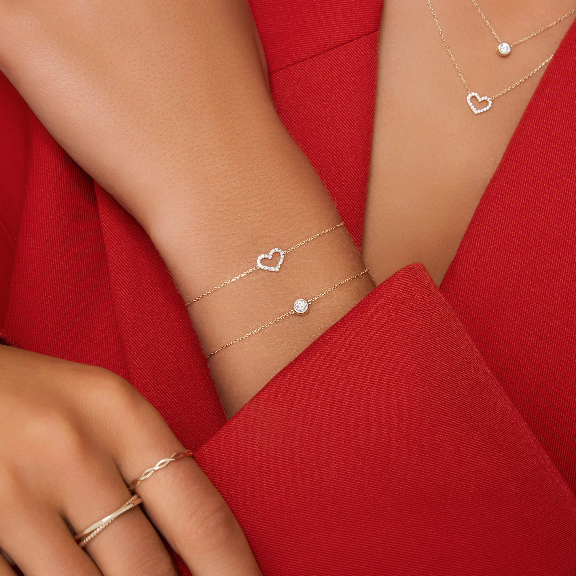 Solo Bezel Set Cubic Zirconia Bracelet - Image 3