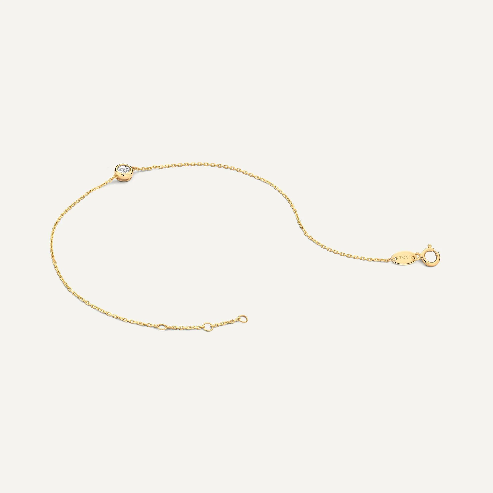 Solo Bezel Set Cubic Zirconia Bracelet - Image 6