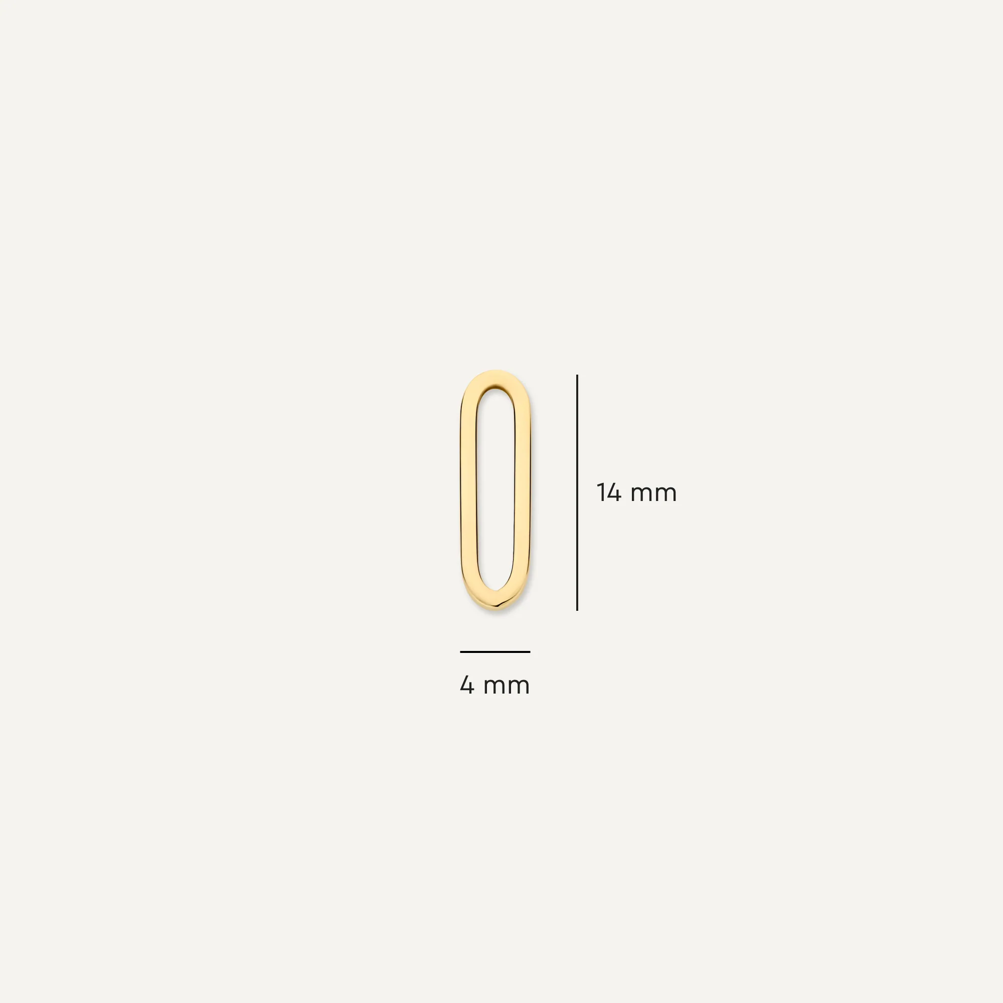 Solo Paperclip Hoop Charm - Image 7