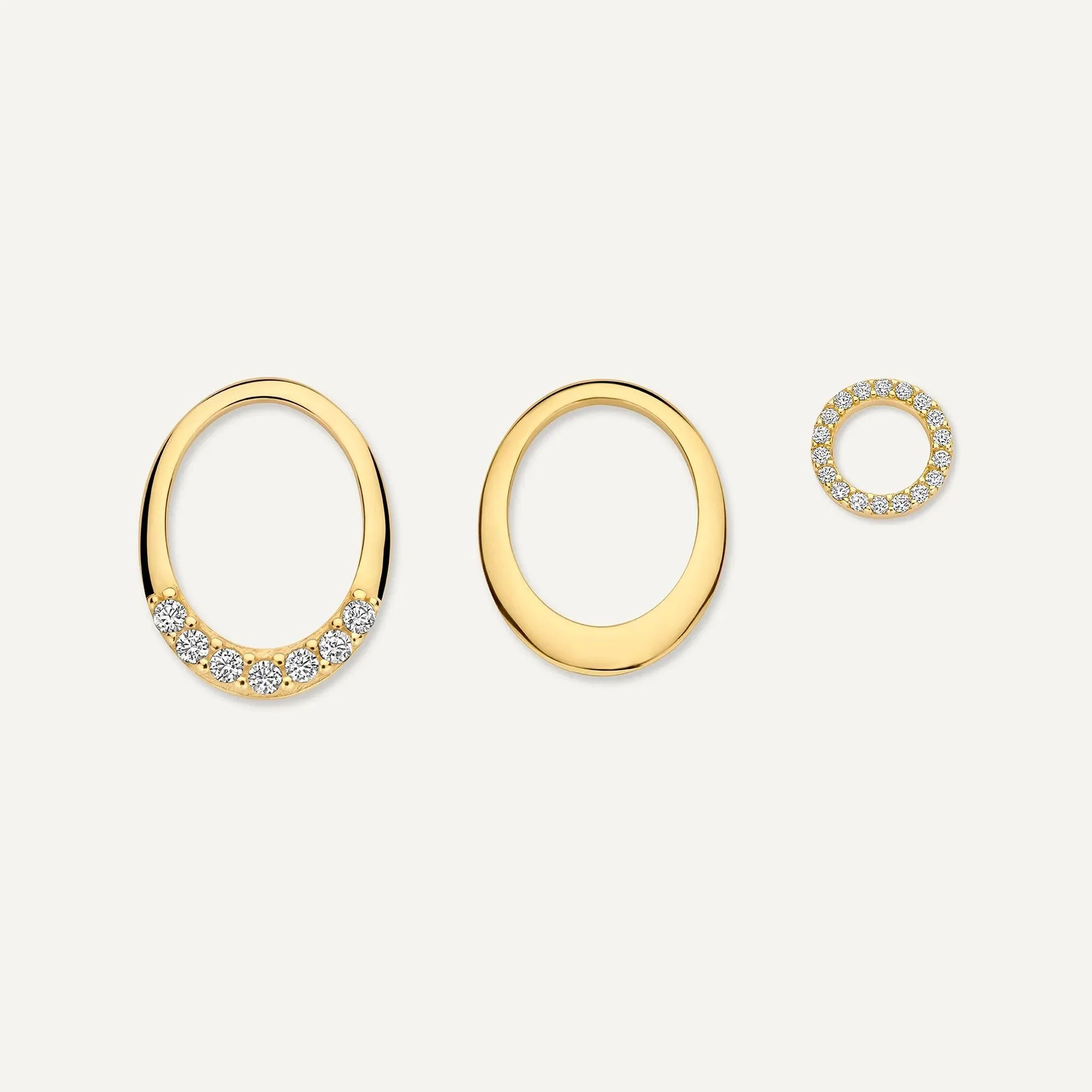 Solo Pavé Cubic Zirconia Open Halo Hoop Charm - Image 6