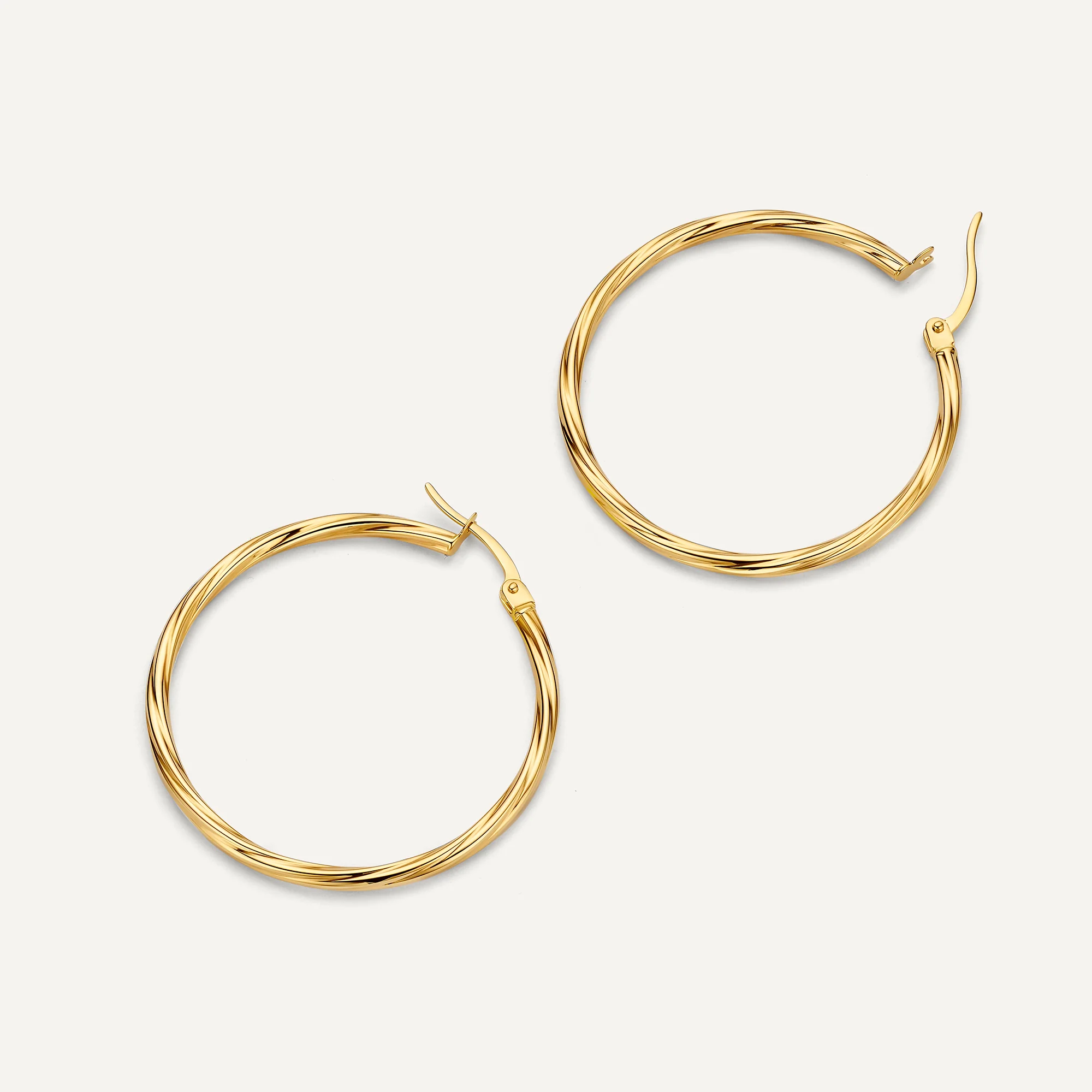 Spiral Tube Oversized Hoops (40 mm) - Image 5