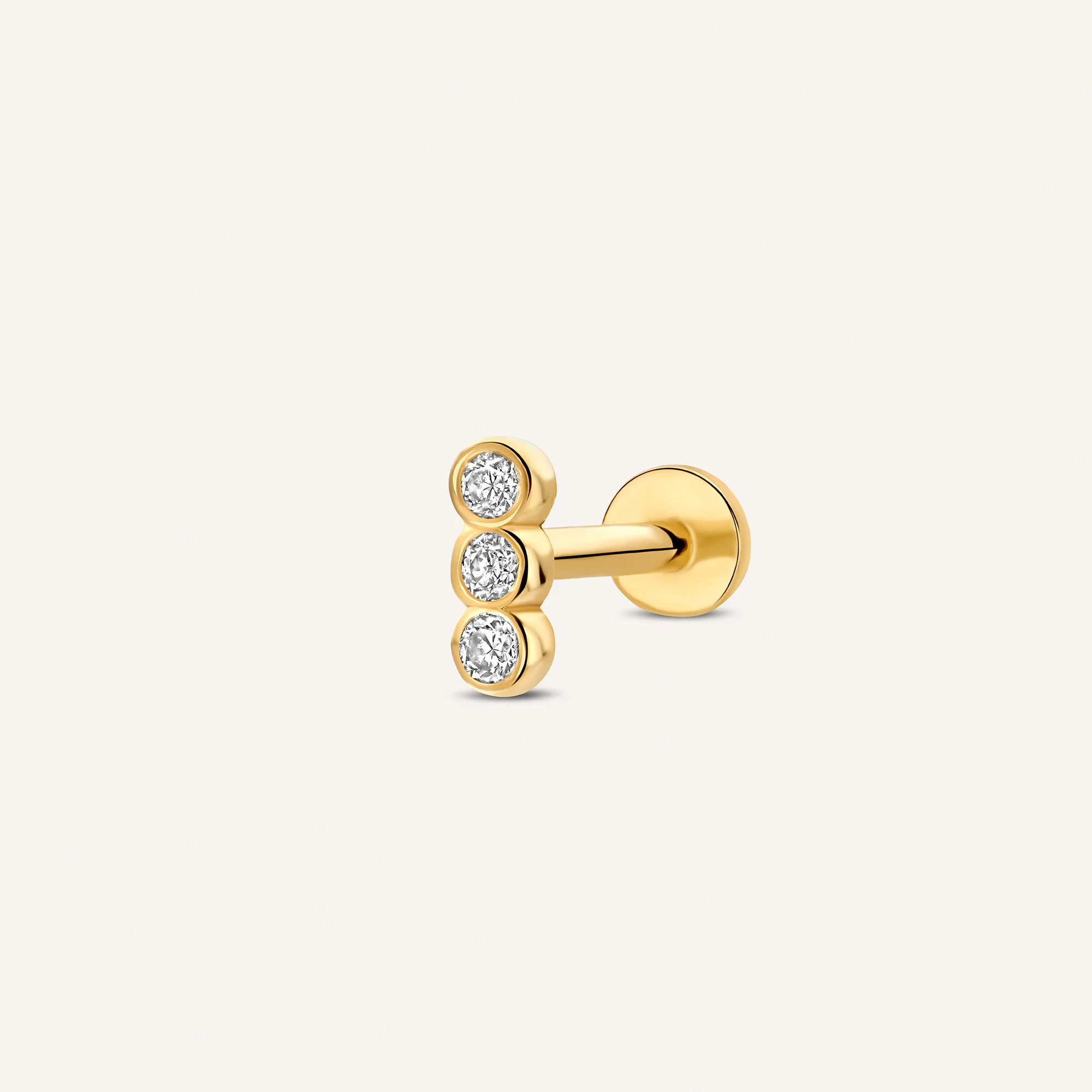 Threaded Diamond Bezel Set Piercing (0.03 ct) - Image 12