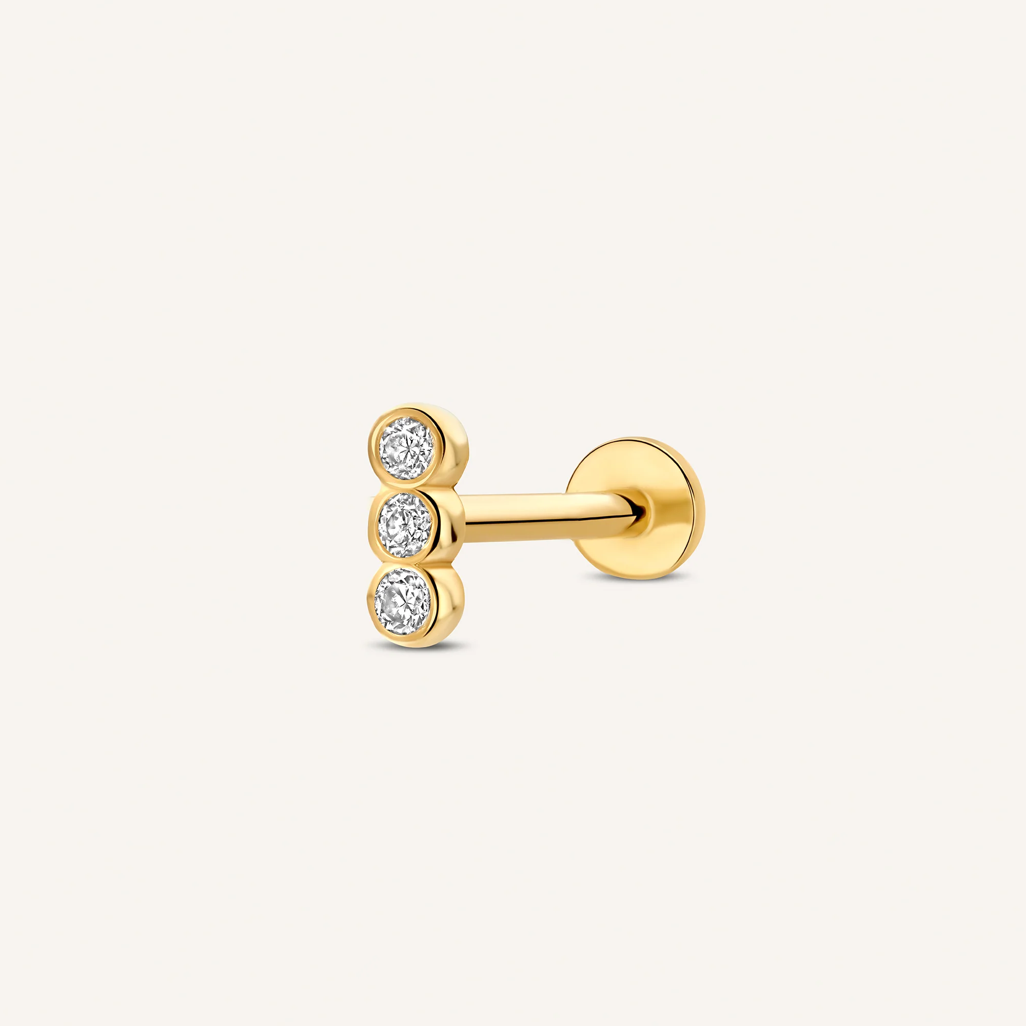 Threaded Diamond Bezel Set Piercing (0.03 ct) - Image 13