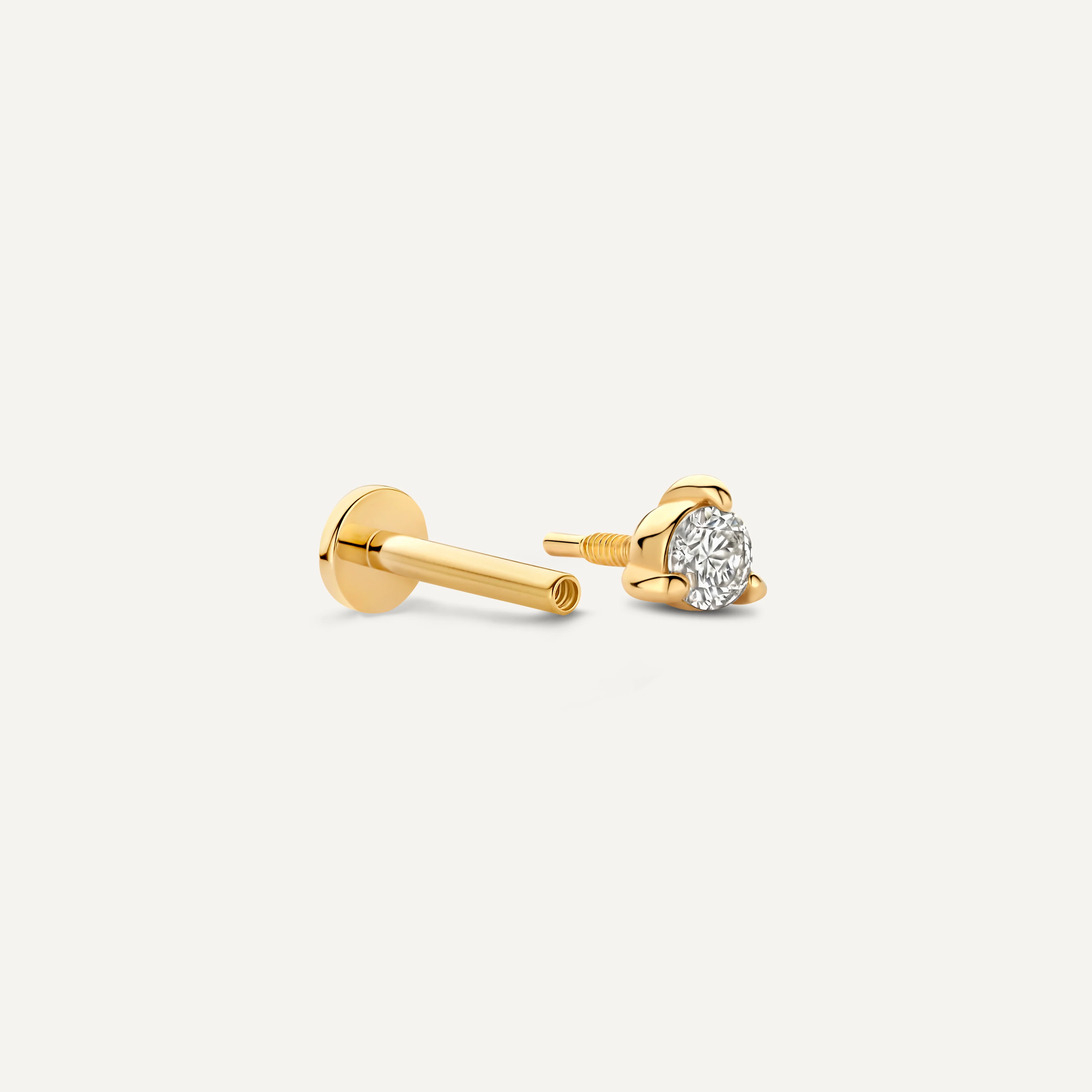 Three Prong Diamond Piercing (0.05 ct) - Image 5