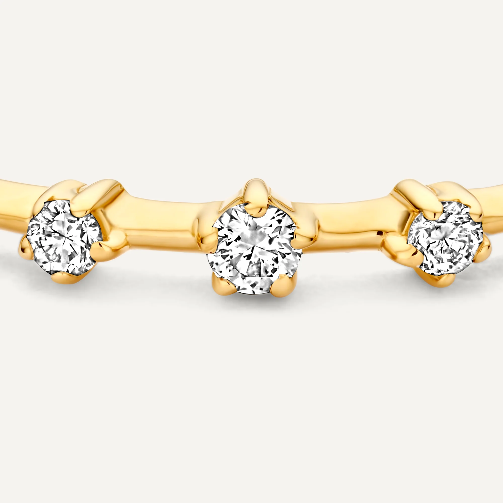 Trilogy Spaced Diamond Stacker Ring (0.05 ct) - Image 6