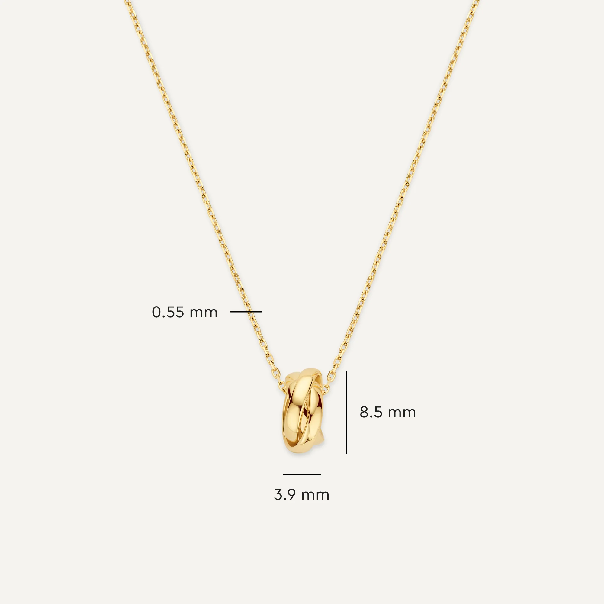 Triple Band Ring Necklace - Image 6