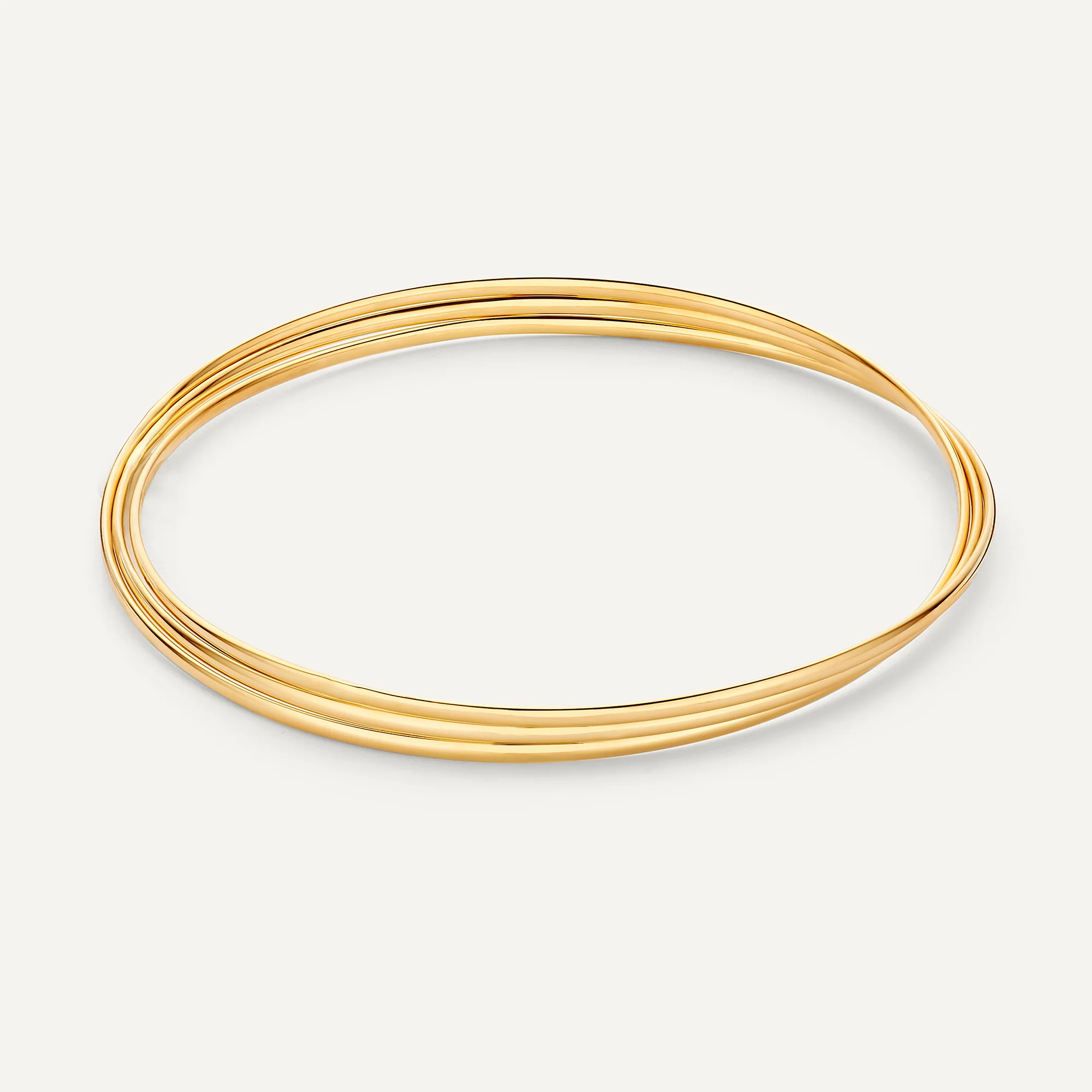 Triple Slim Curved Stacker Bangle