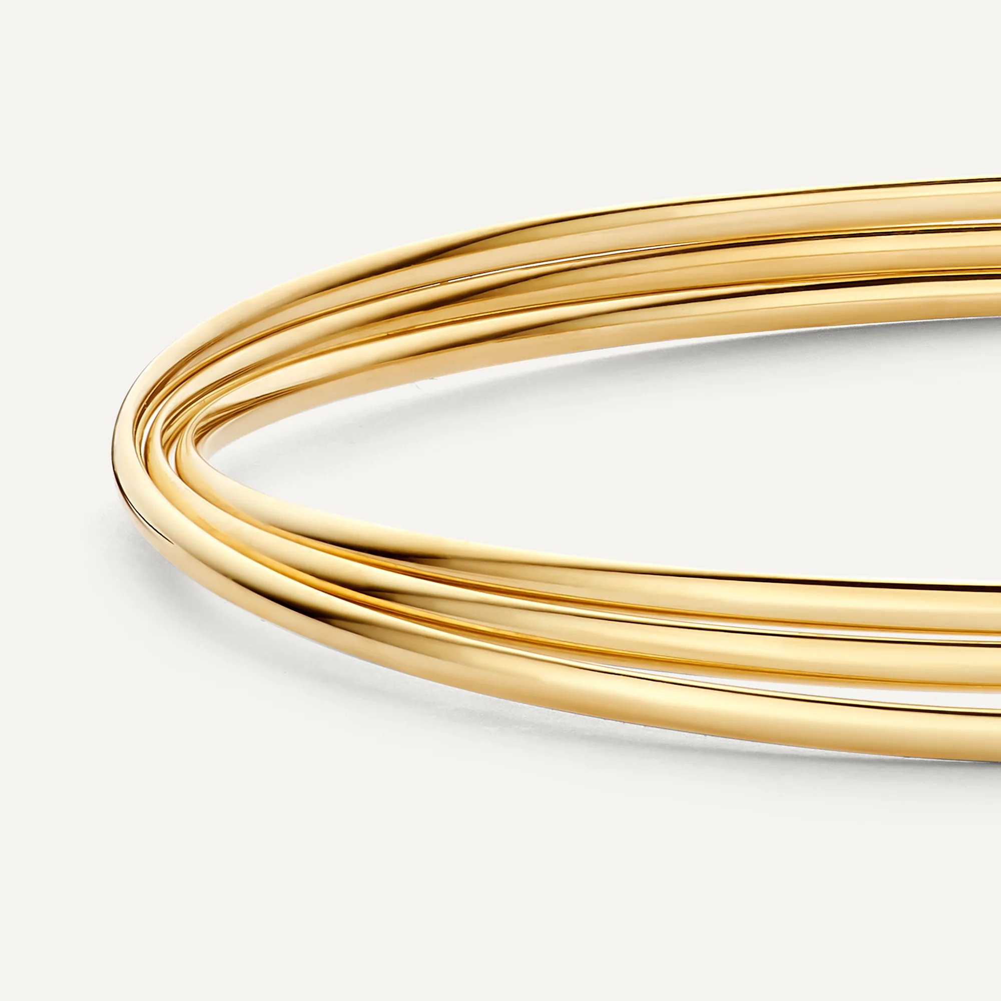 Triple Slim Curved Stacker Bangle - Image 6