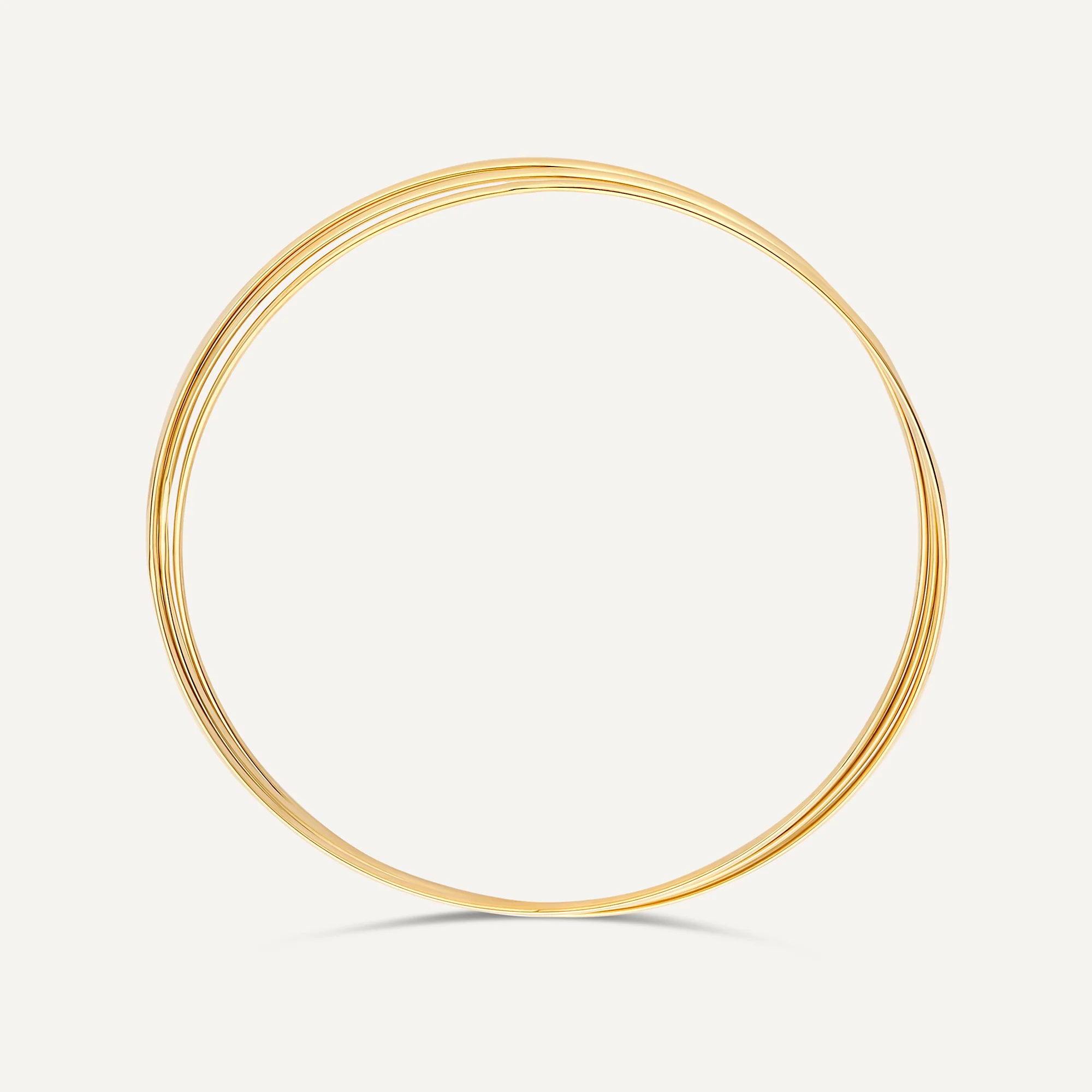 Triple Slim Curved Stacker Bangle - Image 7