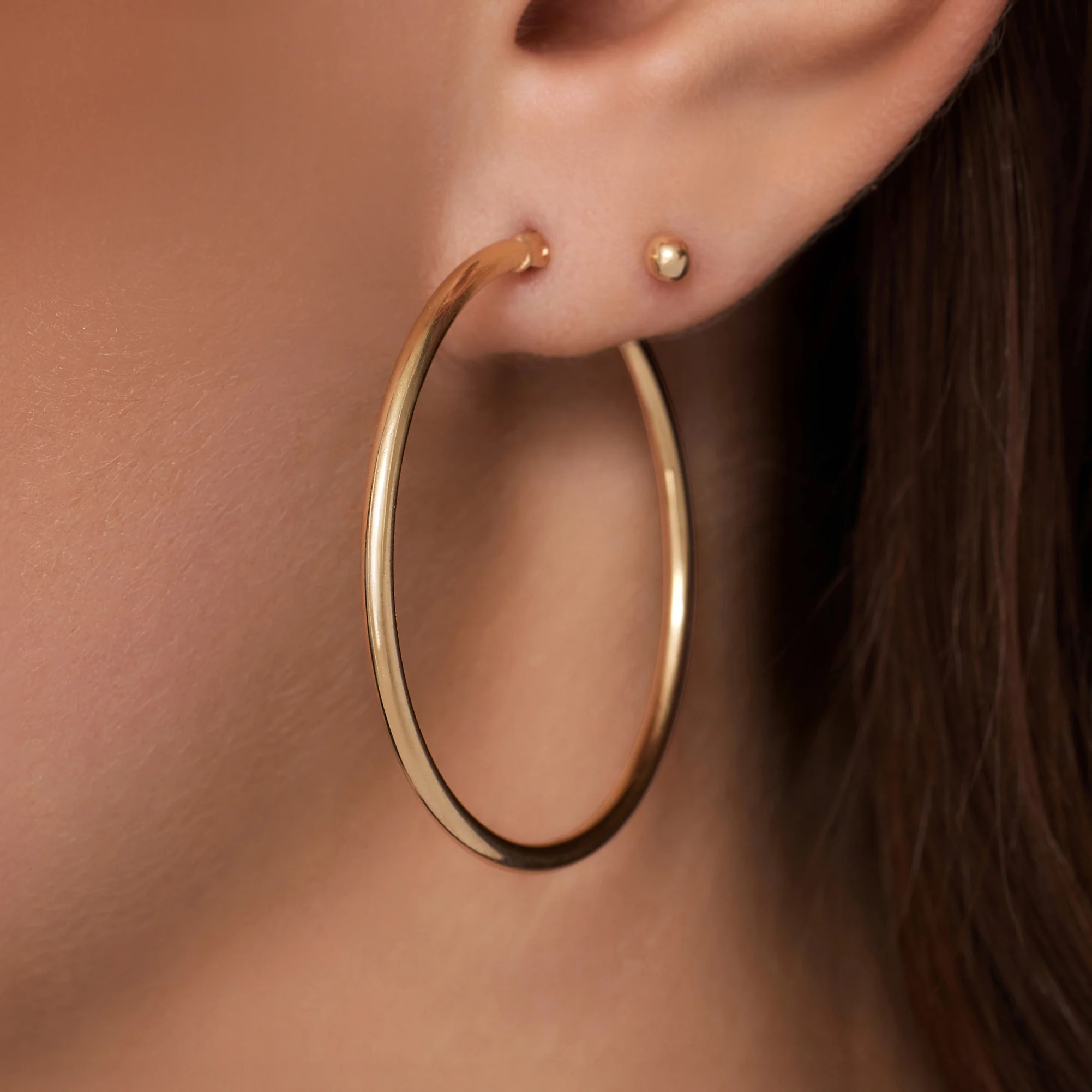 Tube Oversized Hoops (40mm) - Image 3