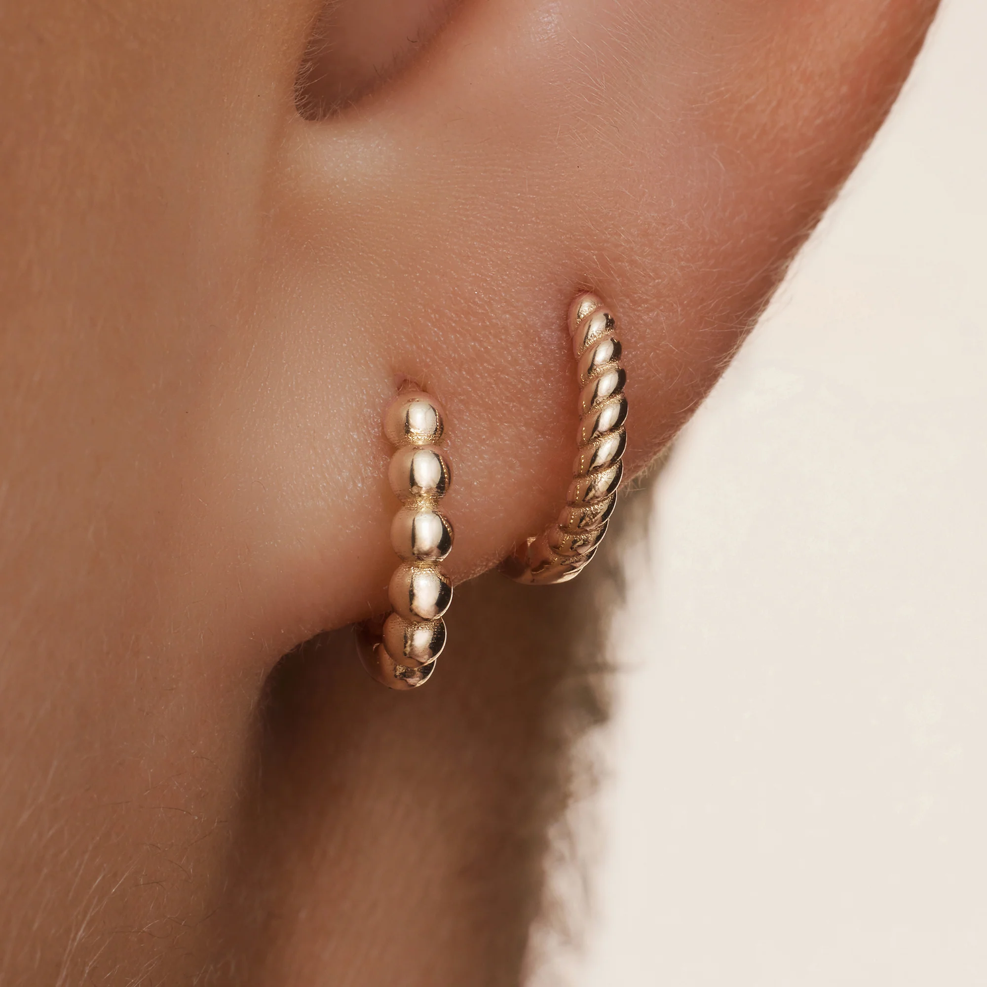 Essential Beaded Hoops Layering Set - Image 3