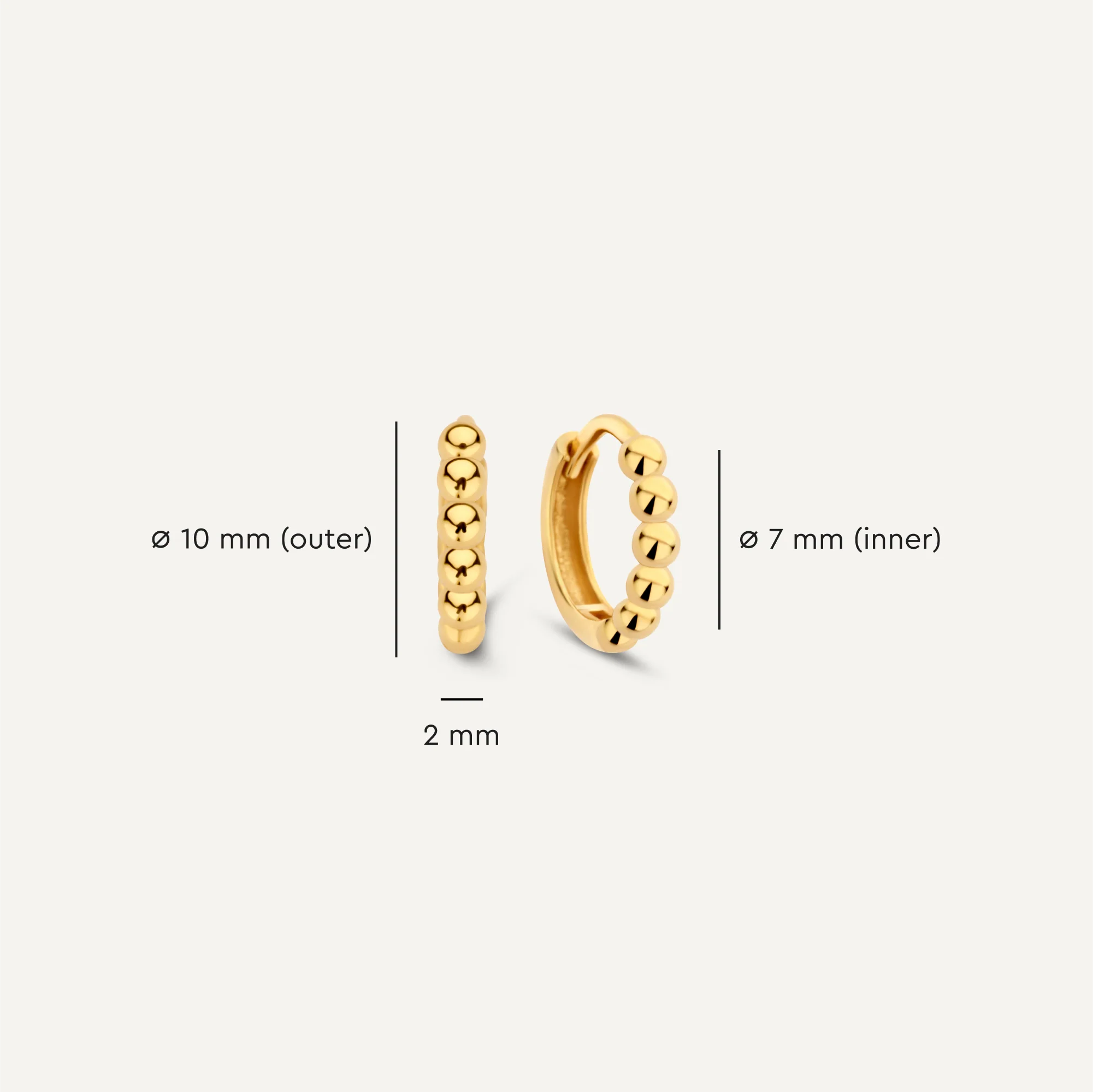 Essential Beaded Hoops Layering Set - Image 7