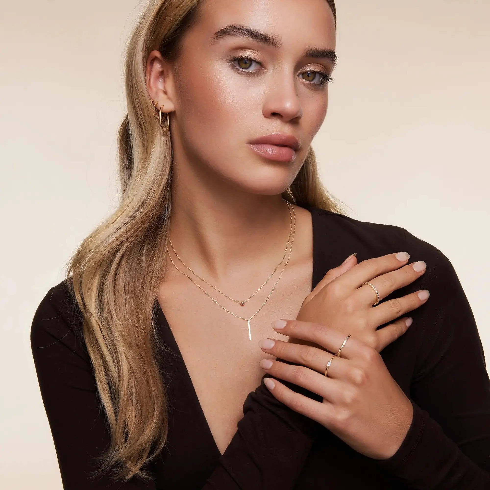 Vertical Bar Pendant Necklace - Image 6