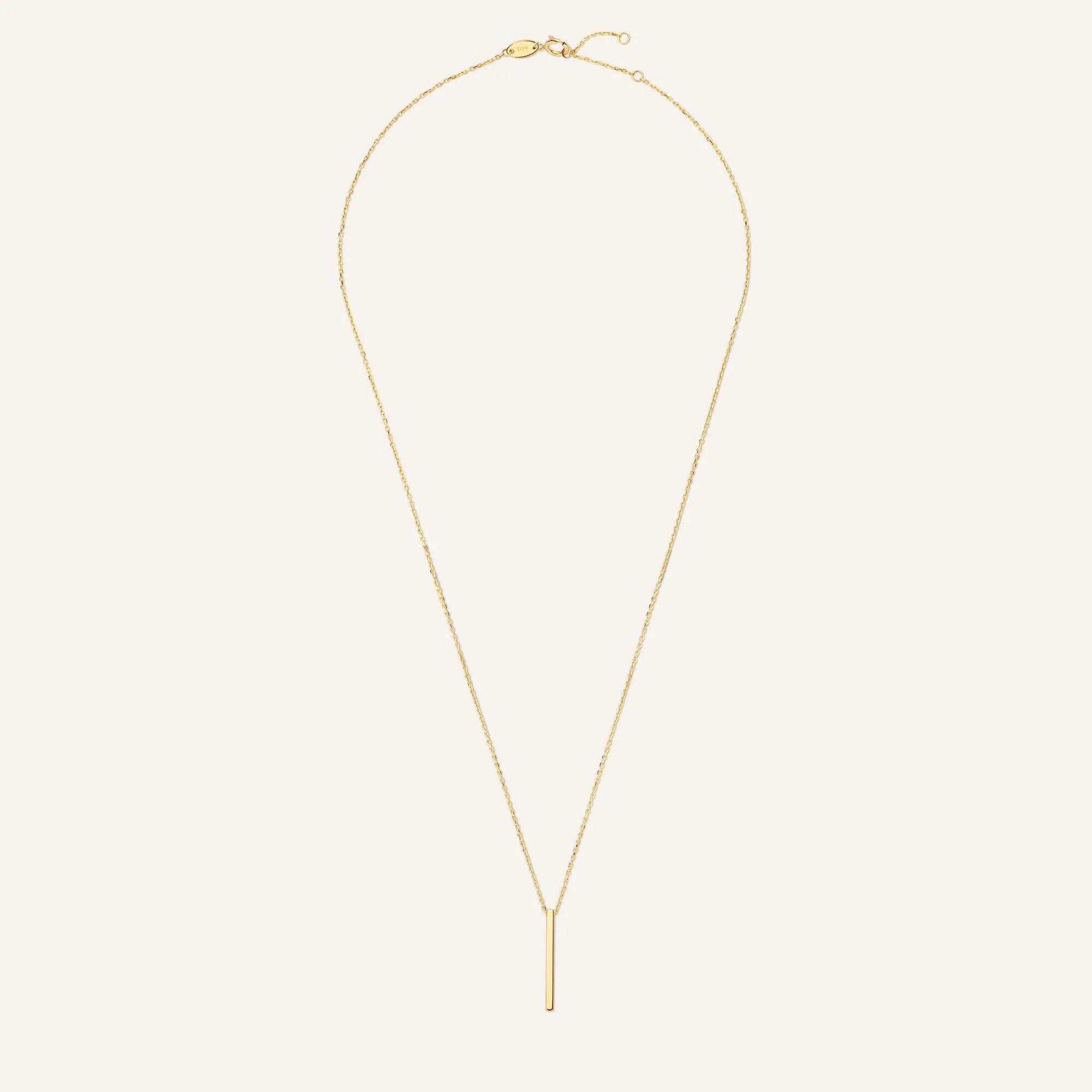 Vertical Bar Pendant Necklace - Image 9