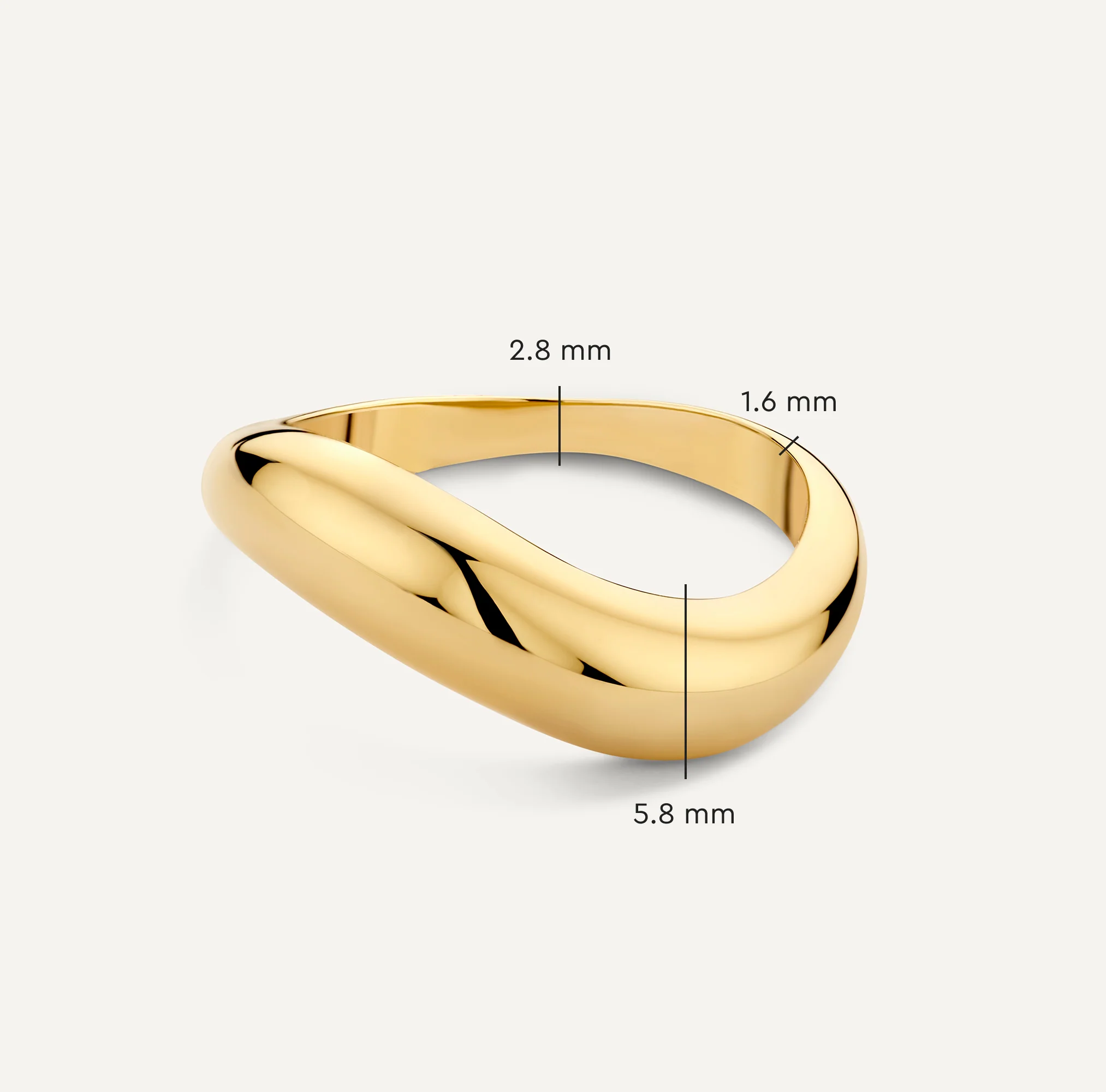 Wave Dome Ring - Image 4
