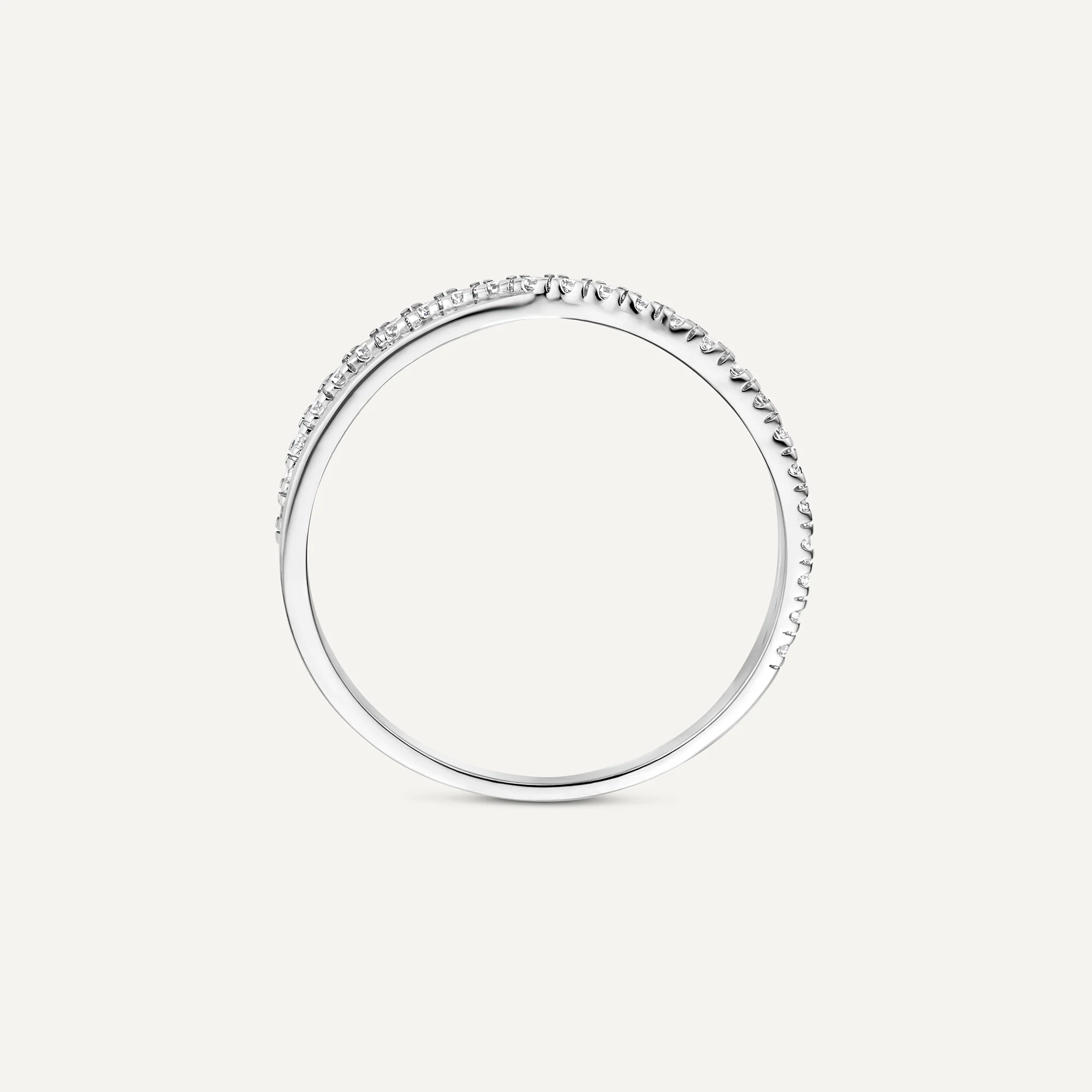 Crossover Cubic Zirconia Eternity Ring - Image 6