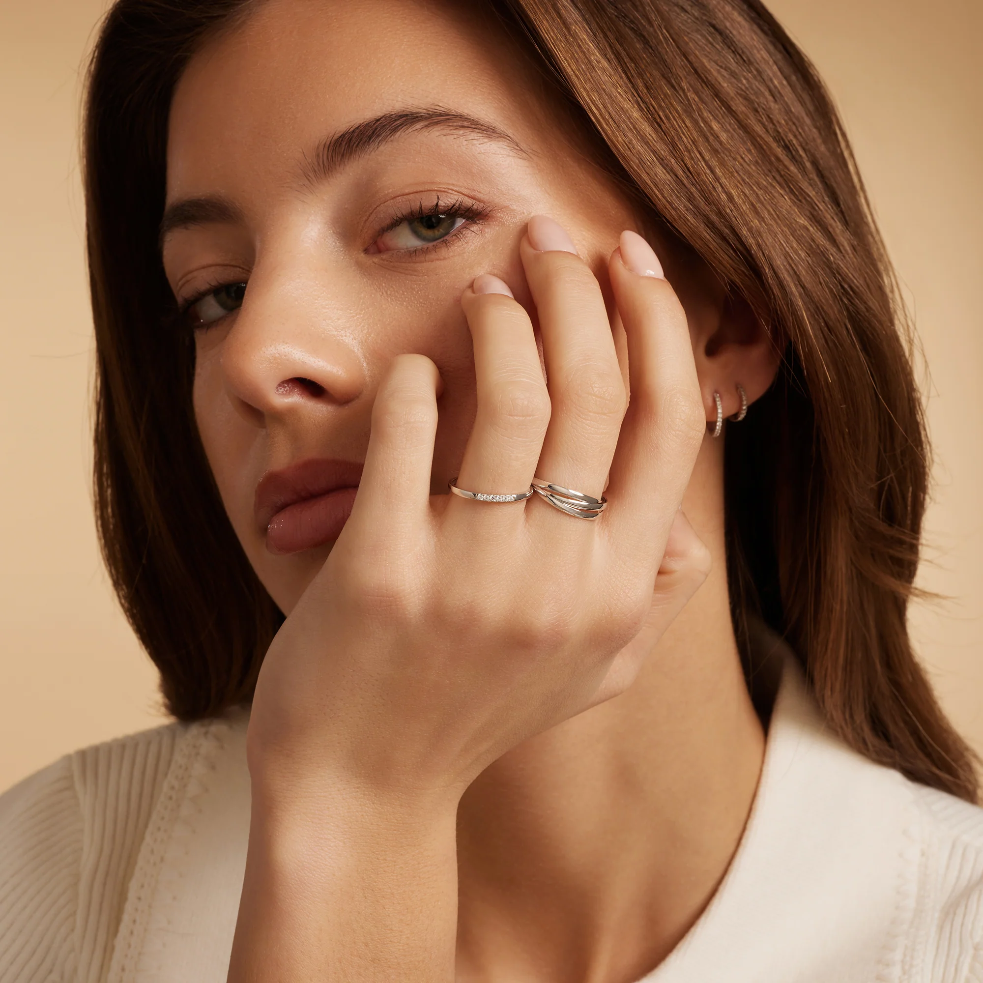 Cubic Zirconia Line Ring - Image 6