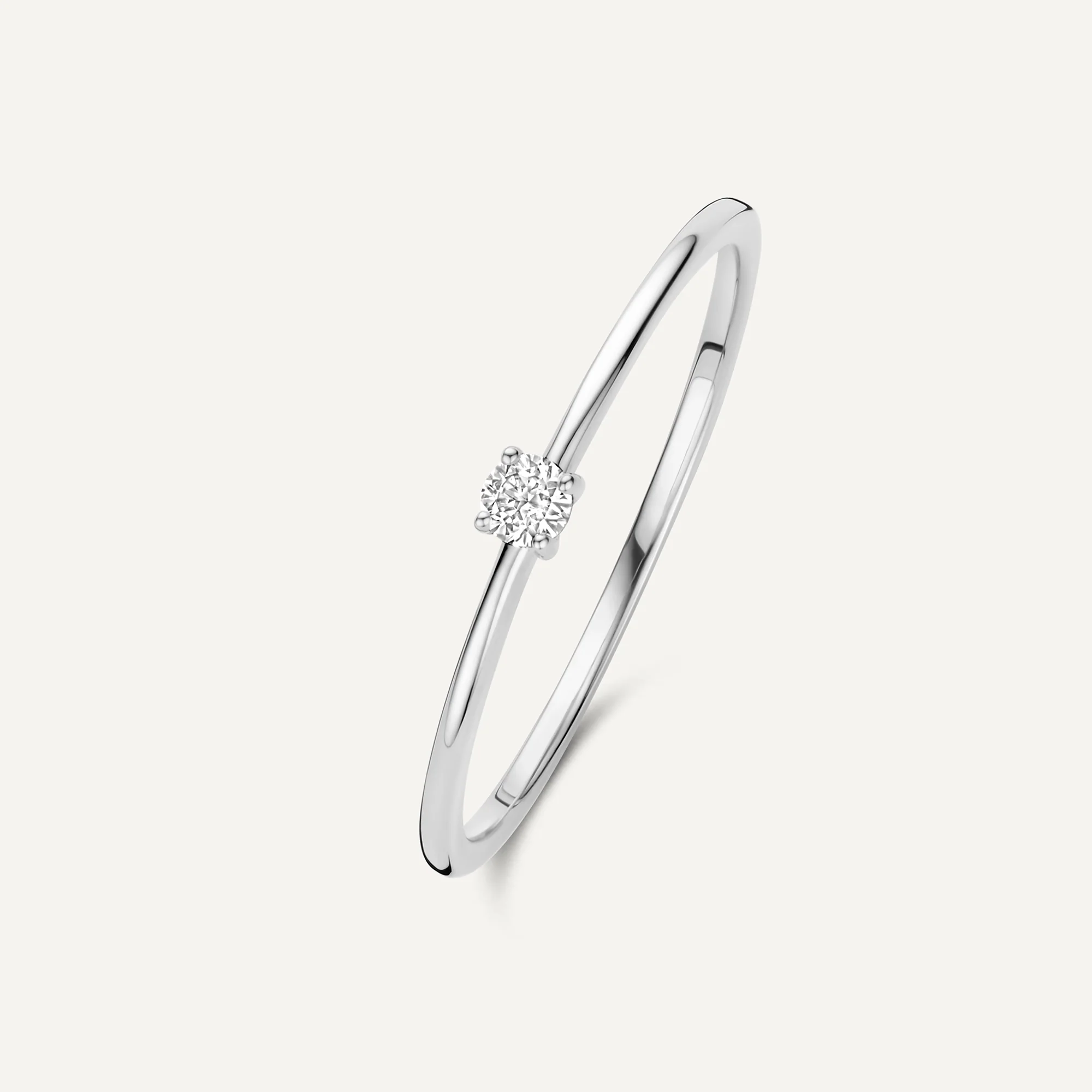 Four Prong Diamond Solitary Ring (0.05 ct)