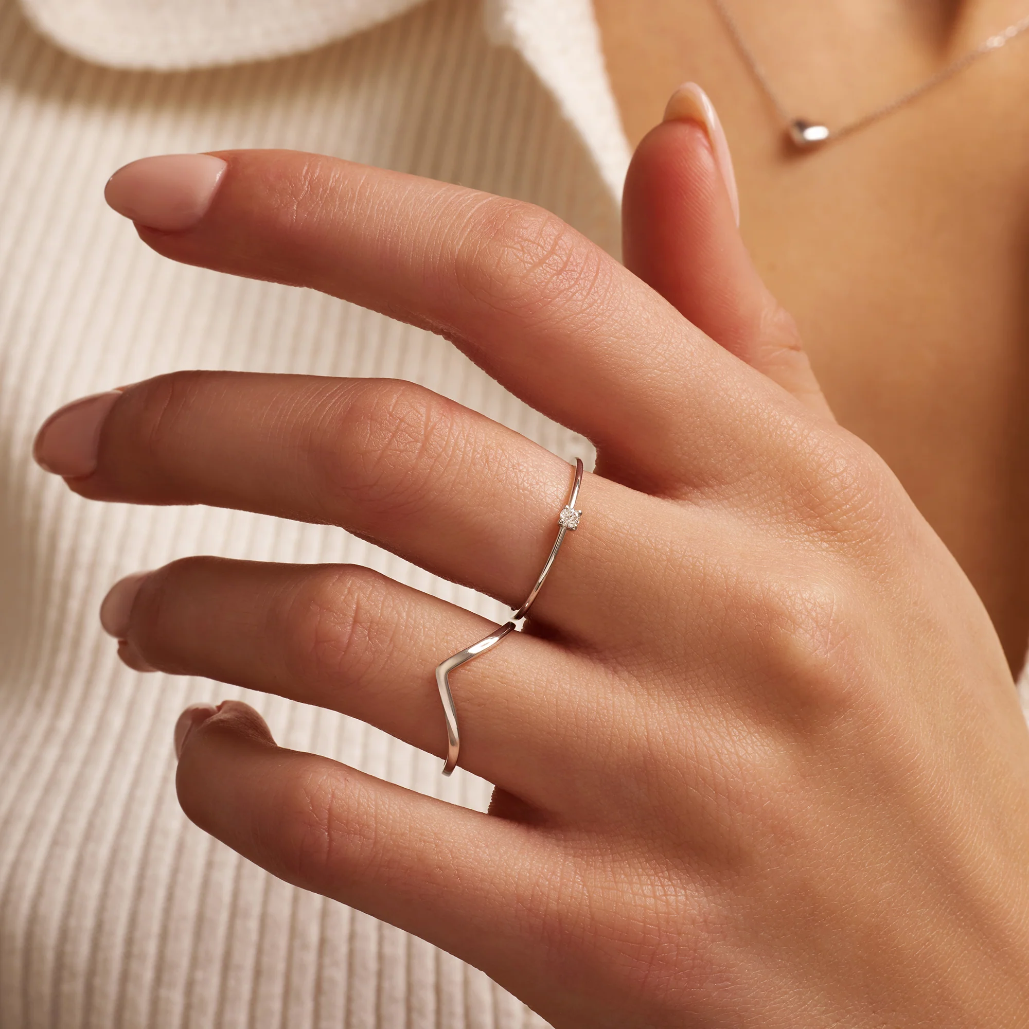 Four Prong Diamond Solitary Ring (0.05 ct) - Image 9