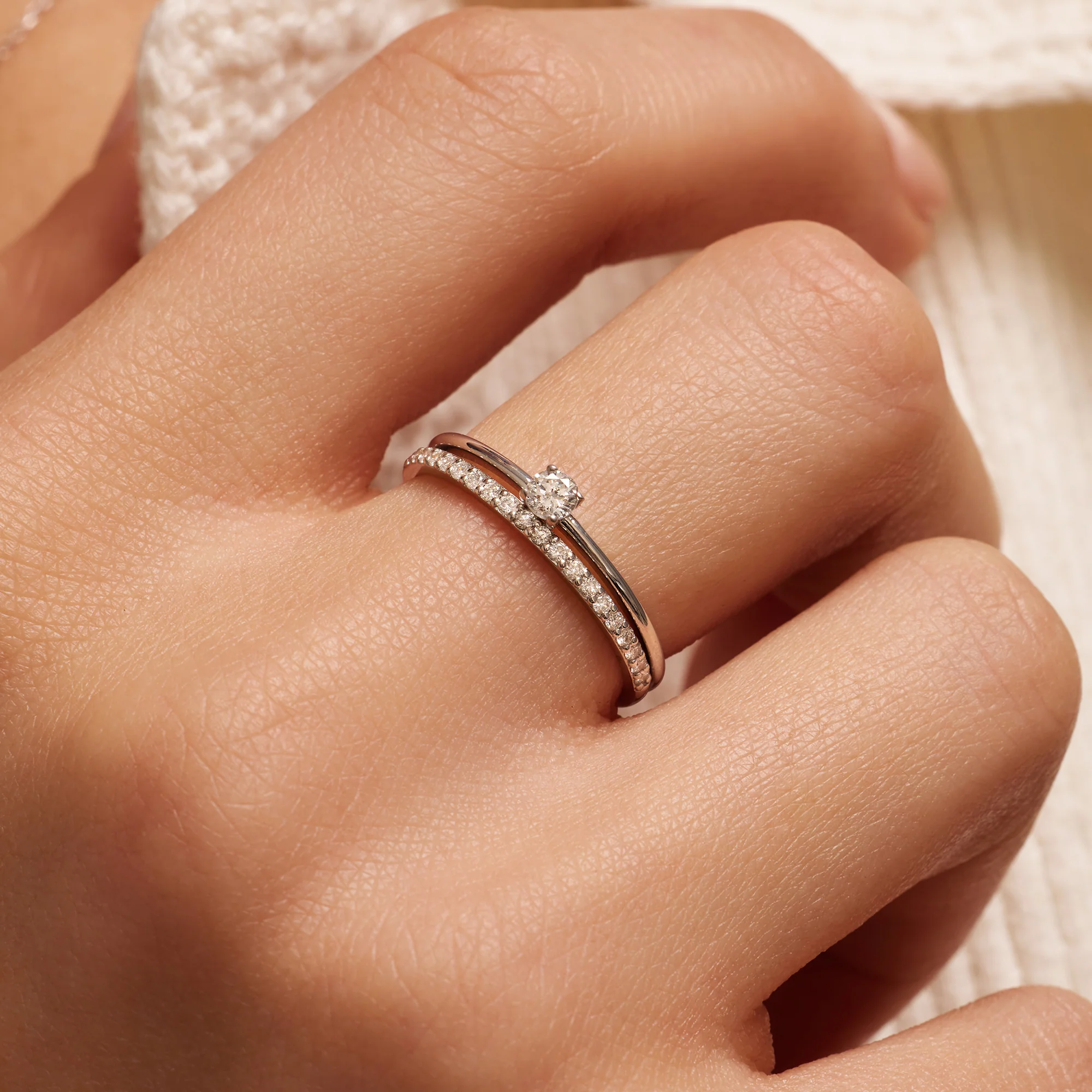 Four Prong Diamond Solitary Ring (0.10 ct) - Image 9