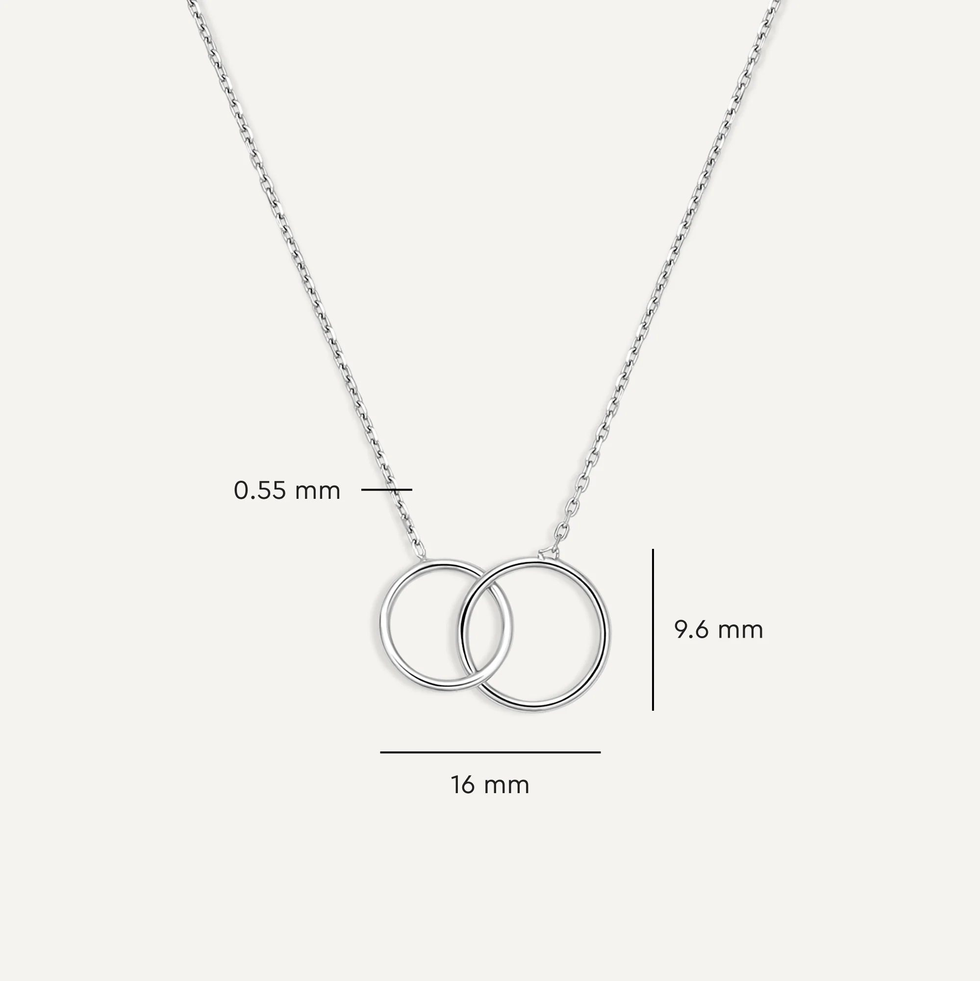 Linked Infinity Pendant Necklace - Image 7