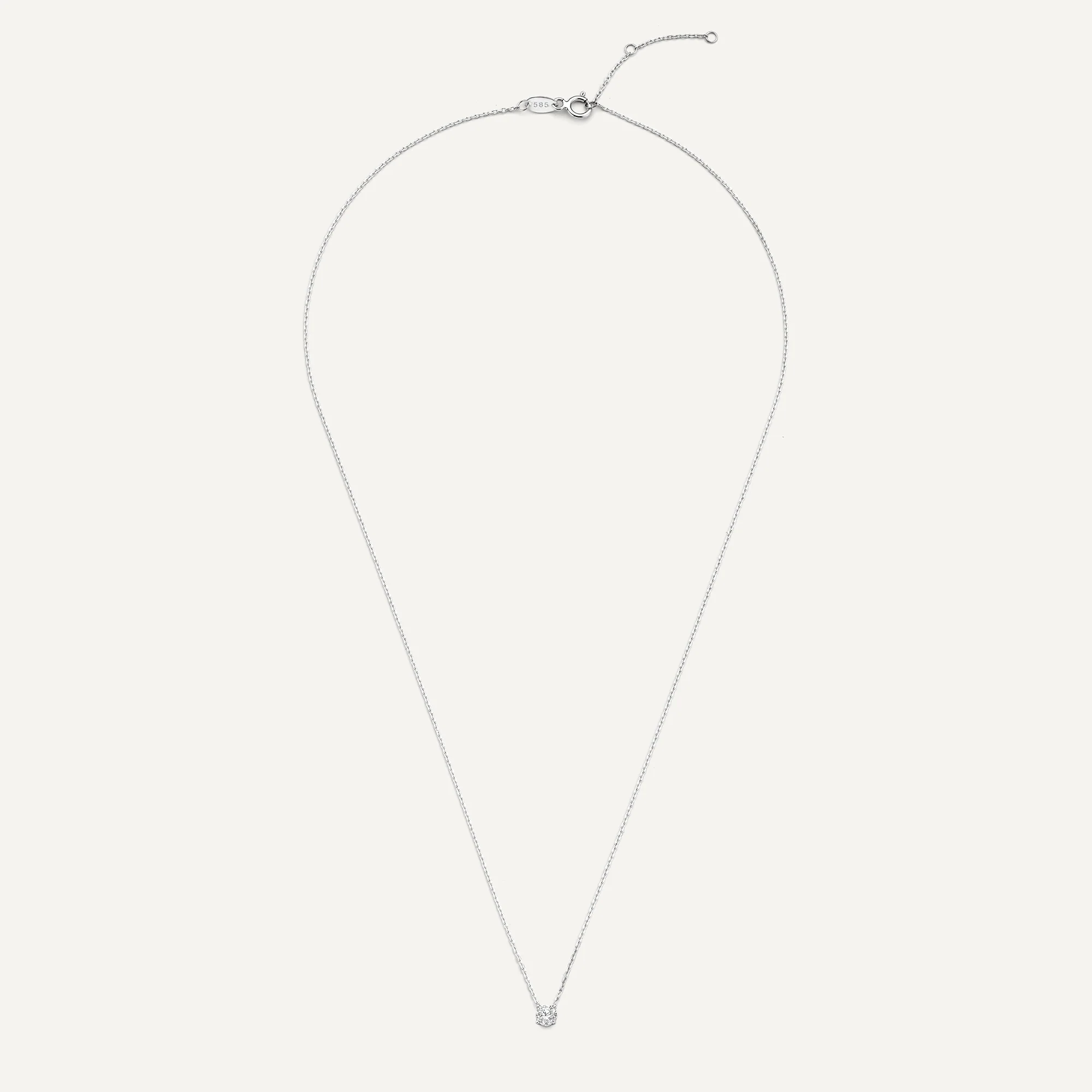 Round Cut Cubic Zirconia Pendant Necklace - Image 9